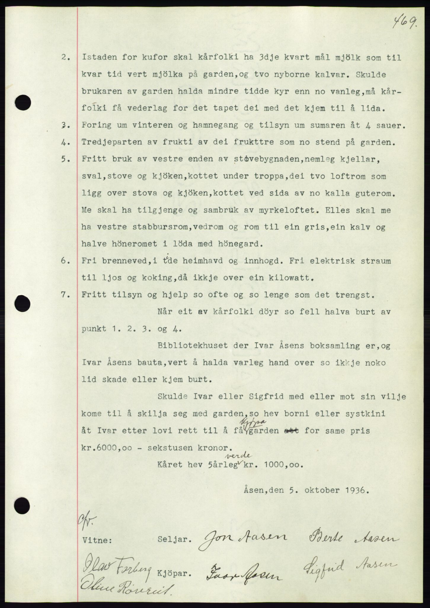 Søre Sunnmøre sorenskriveri, AV/SAT-A-4122/1/2/2C/L0061: Mortgage book no. 55, 1936-1936, Diary no: : 1552/1936