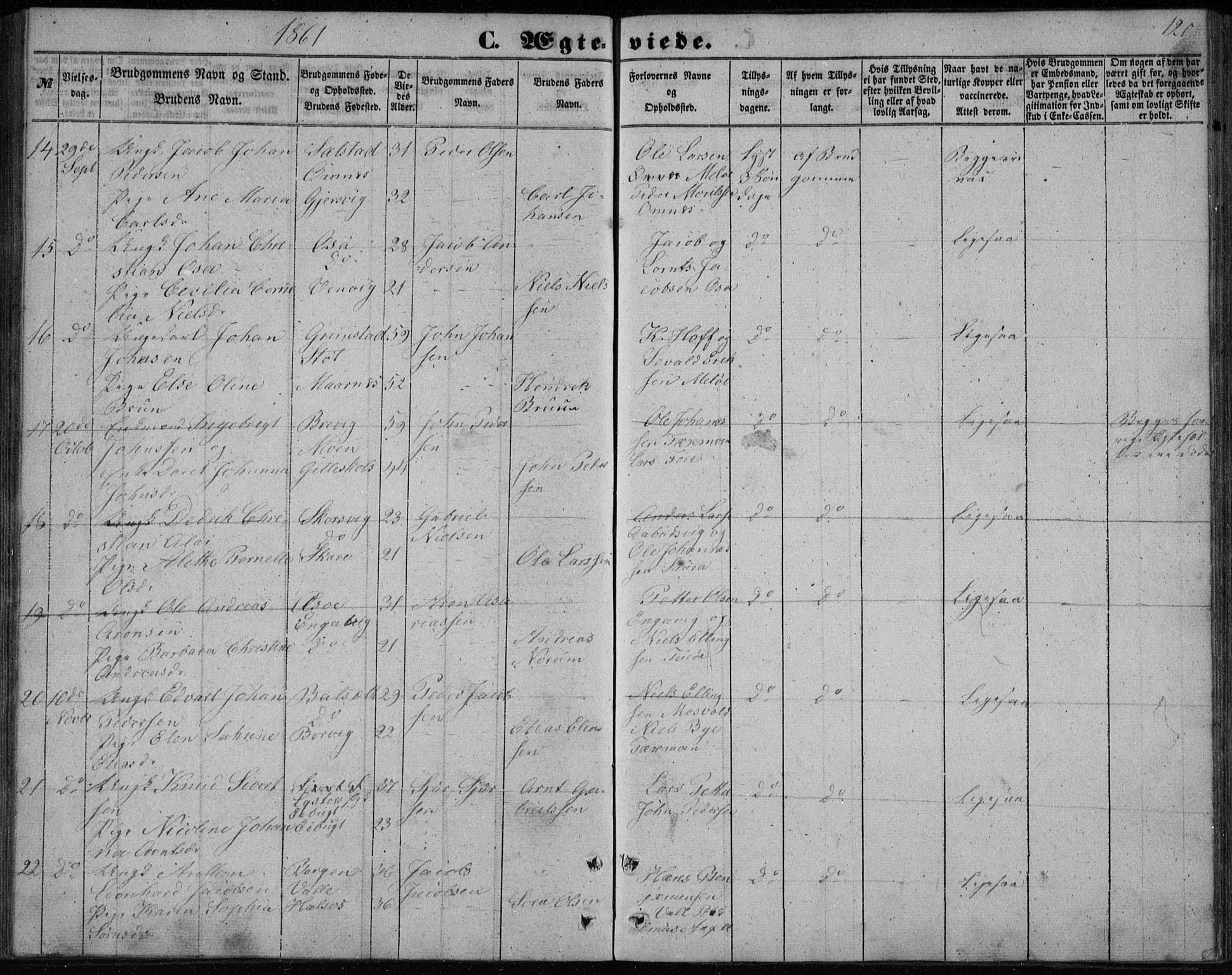 Ministerialprotokoller, klokkerbøker og fødselsregistre - Nordland, SAT/A-1459/843/L0633: Parish register (copy) no. 843C02, 1853-1873, p. 120