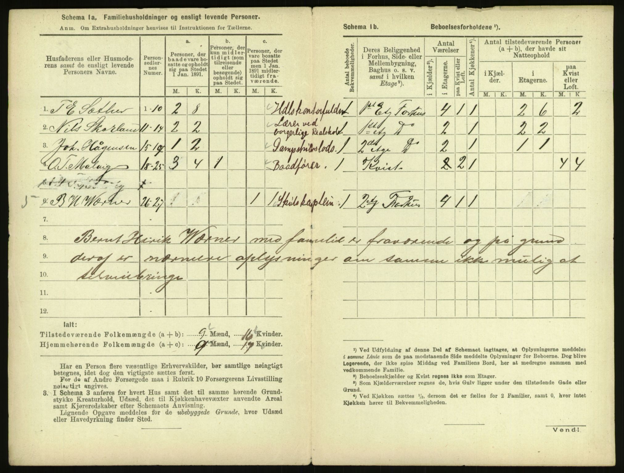 RA, 1891 census for 1601 Trondheim, 1891, p. 2073