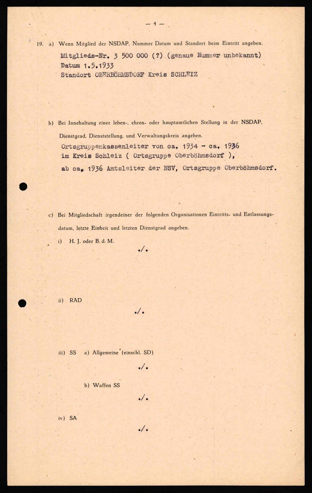 Forsvaret, Forsvarets overkommando II, AV/RA-RAFA-3915/D/Db/L0037: CI Questionaires. Tyske okkupasjonsstyrker i Norge. Tyskere., 1945-1946, p. 463