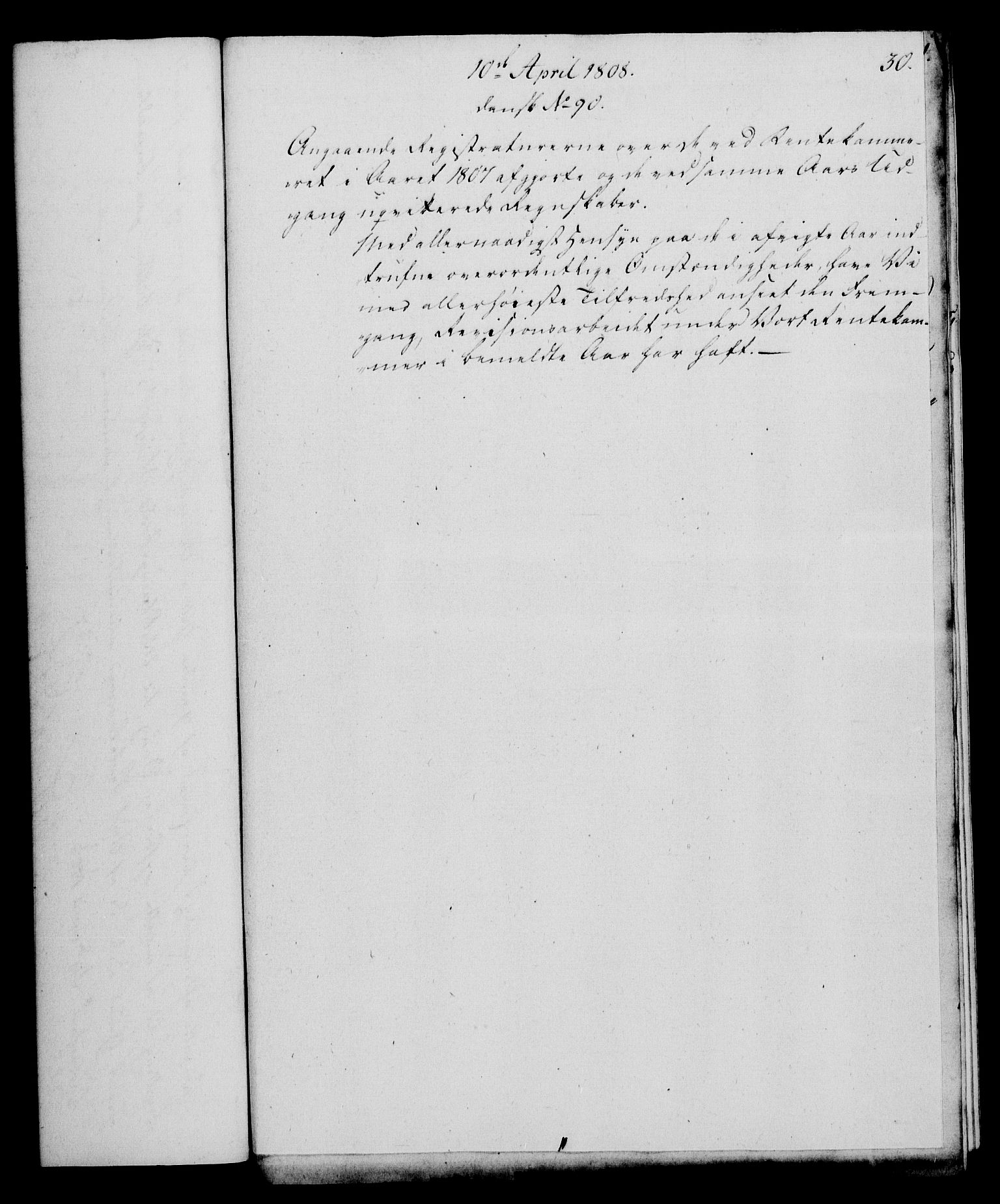 Rentekammeret, Kammerkanselliet, RA/EA-3111/G/Gf/Gfa/L0090: Norsk relasjons- og resolusjonsprotokoll (merket RK 52.90), 1808, p. 181