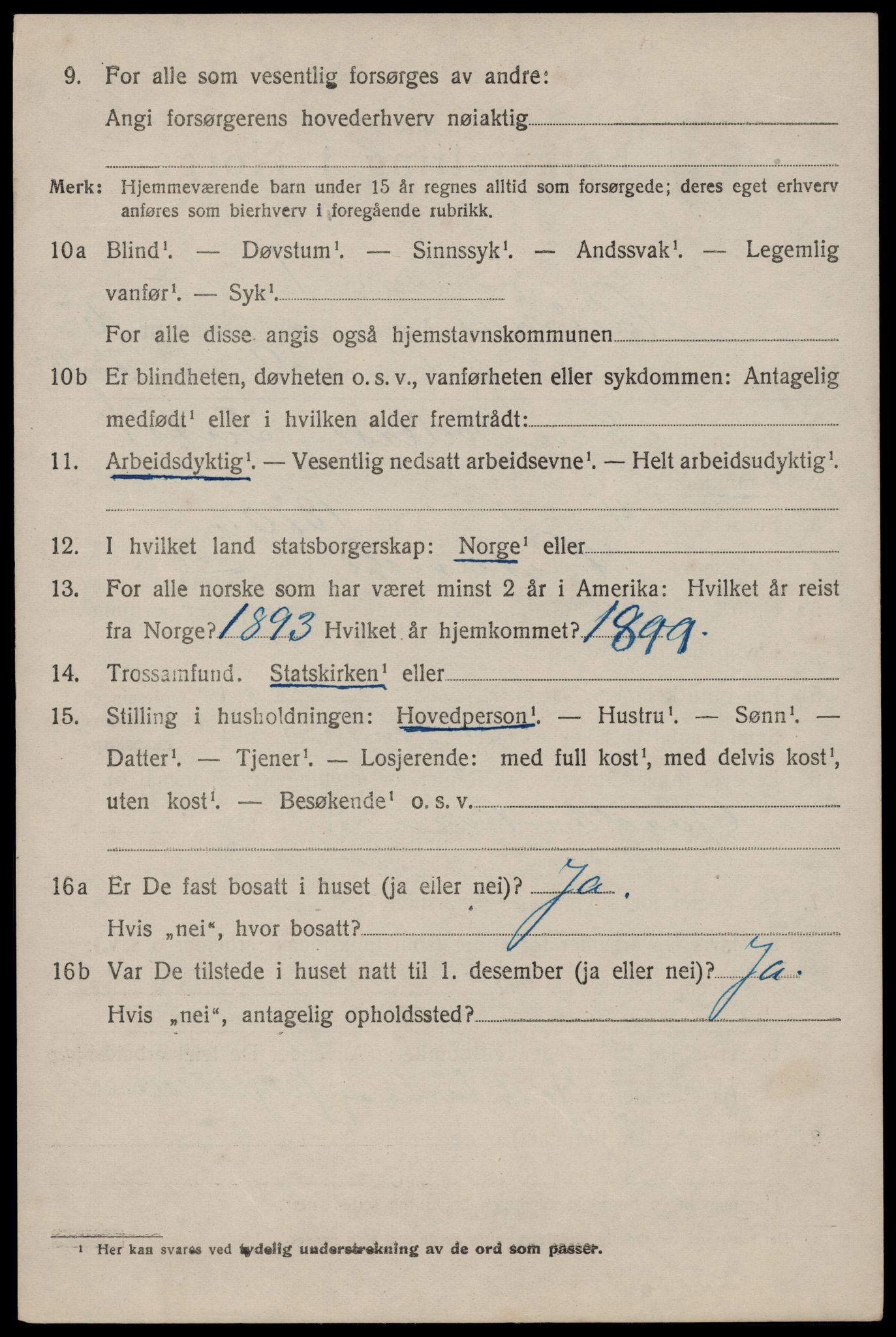 SAST, 1920 census for Høyland, 1920, p. 3733