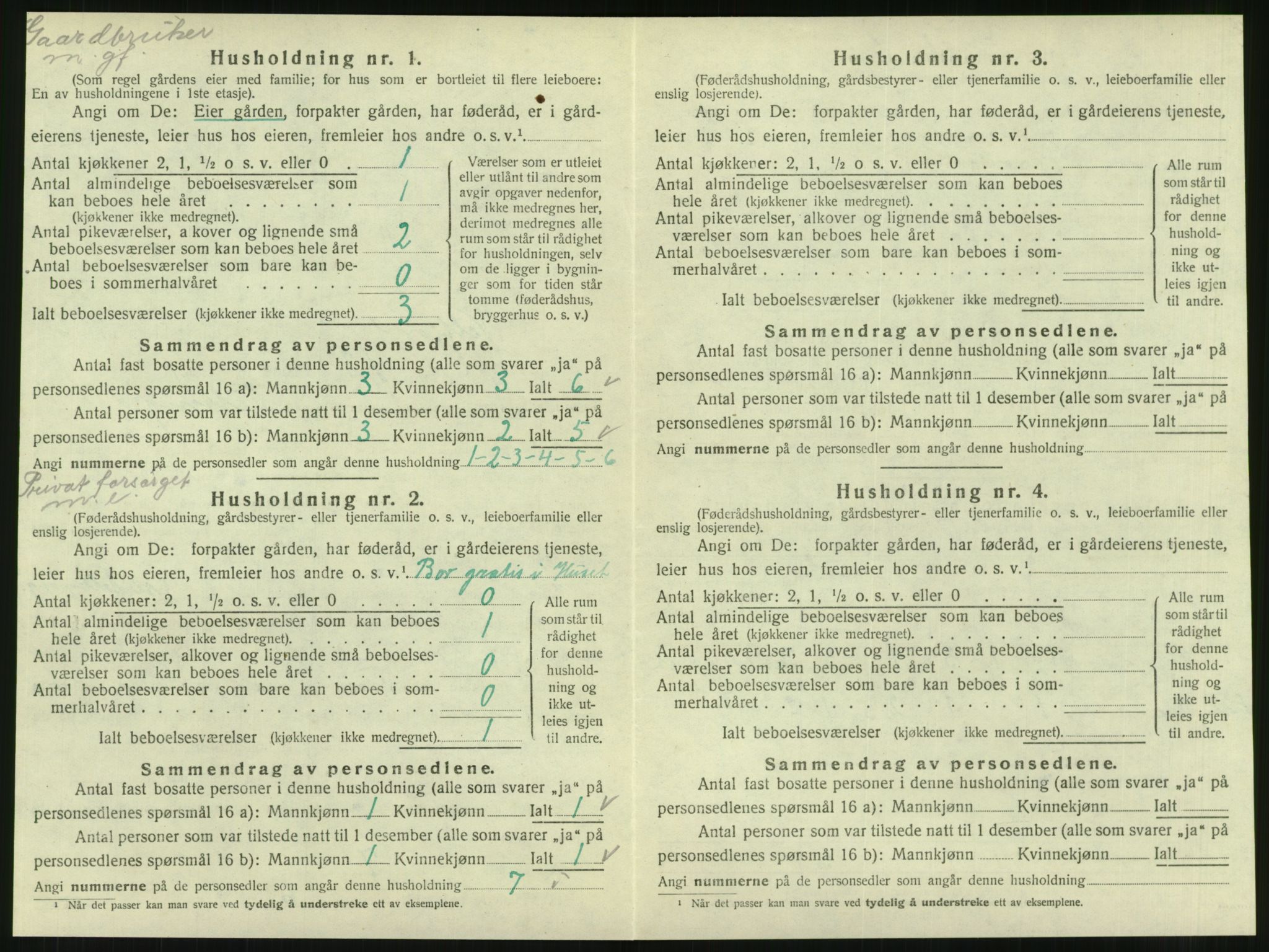 SAT, 1920 census for Velfjord, 1920, p. 544