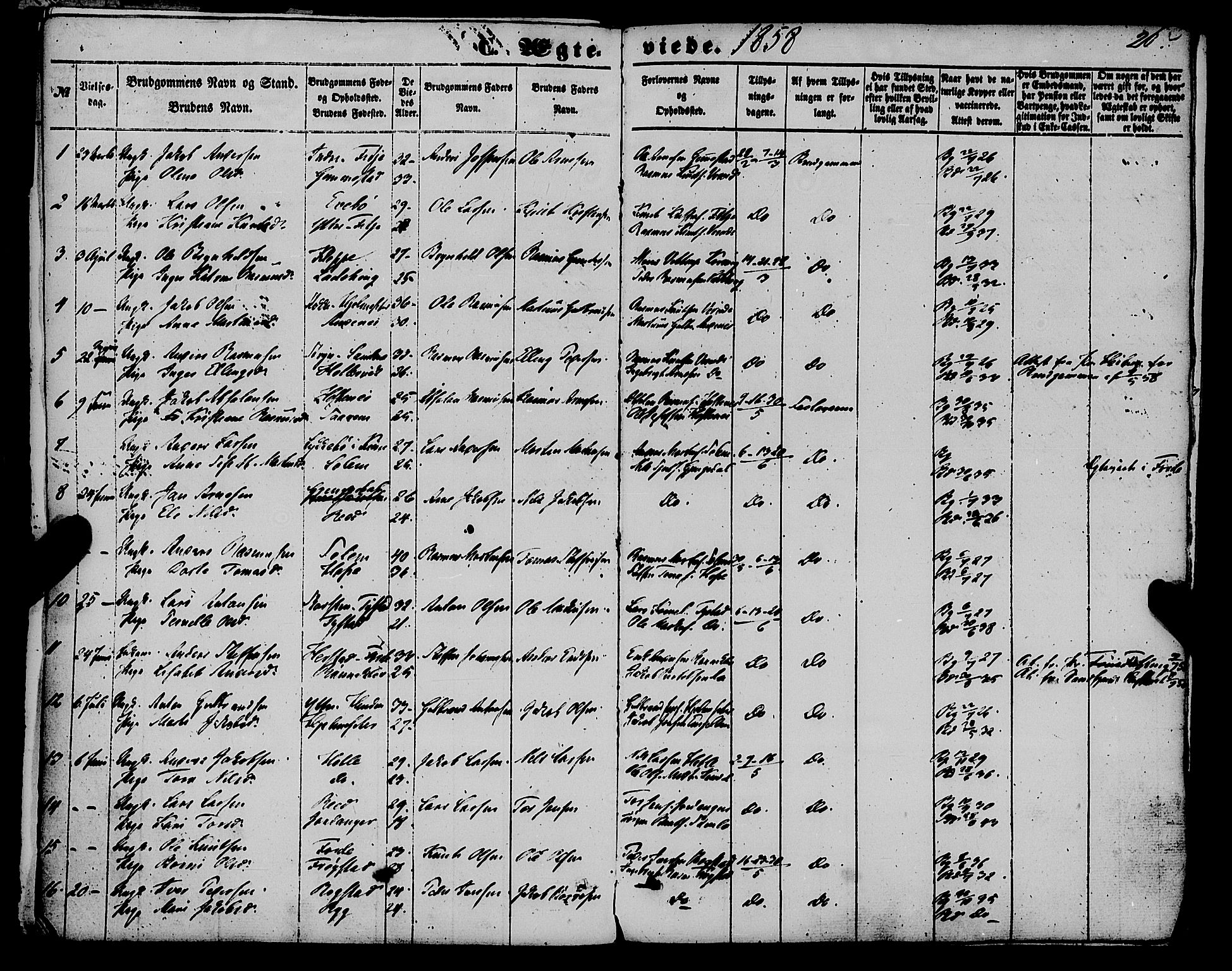 Gloppen sokneprestembete, AV/SAB-A-80101/H/Haa/Haaa/L0009: Parish register (official) no. A 9, 1855-1870, p. 264