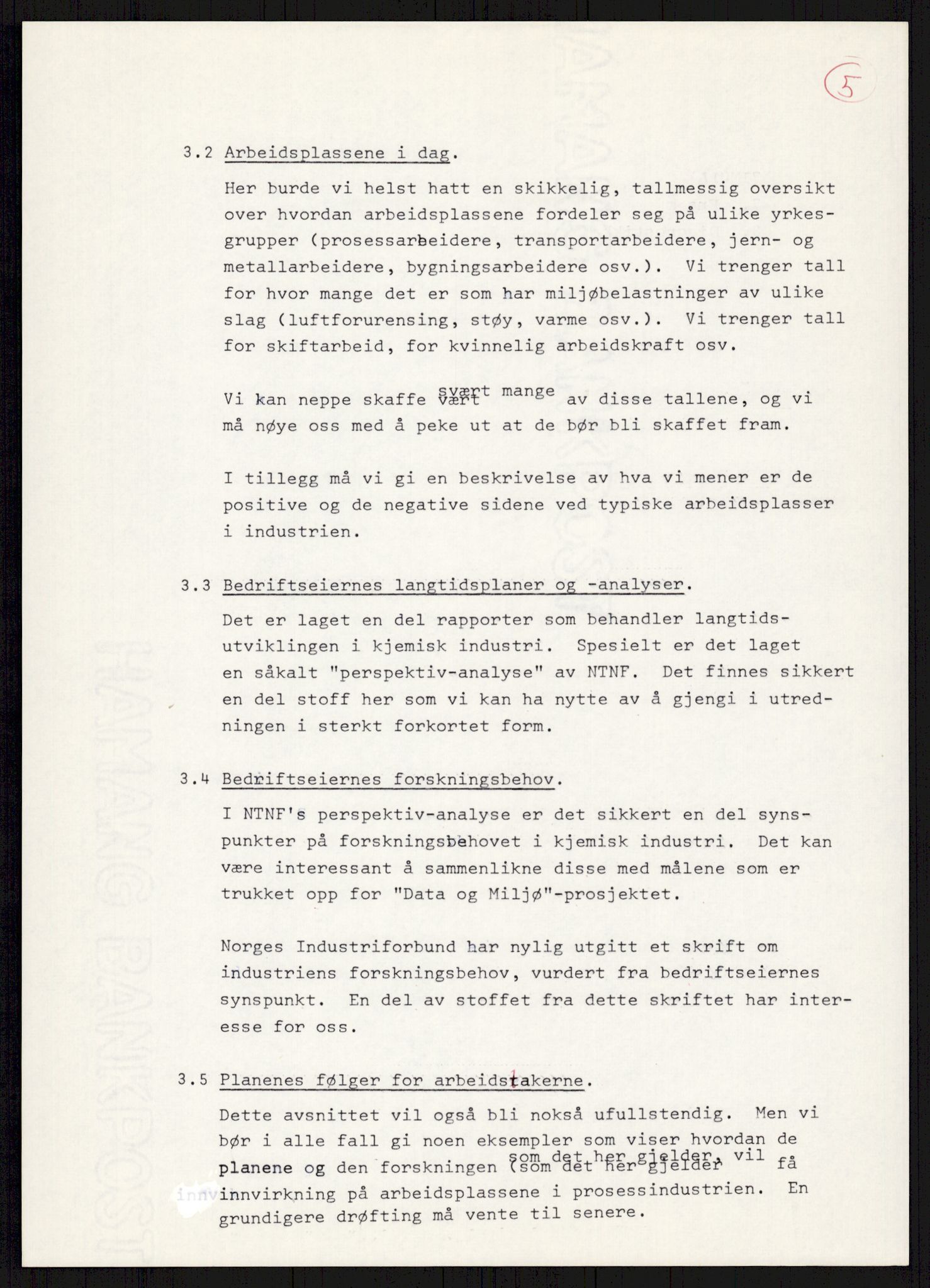 Nygaard, Kristen, AV/RA-PA-1398/F/Fi/L0009: Fagbevegelse, demokrati, Jern- og Metallprosjektet, 1970-2002, p. 271