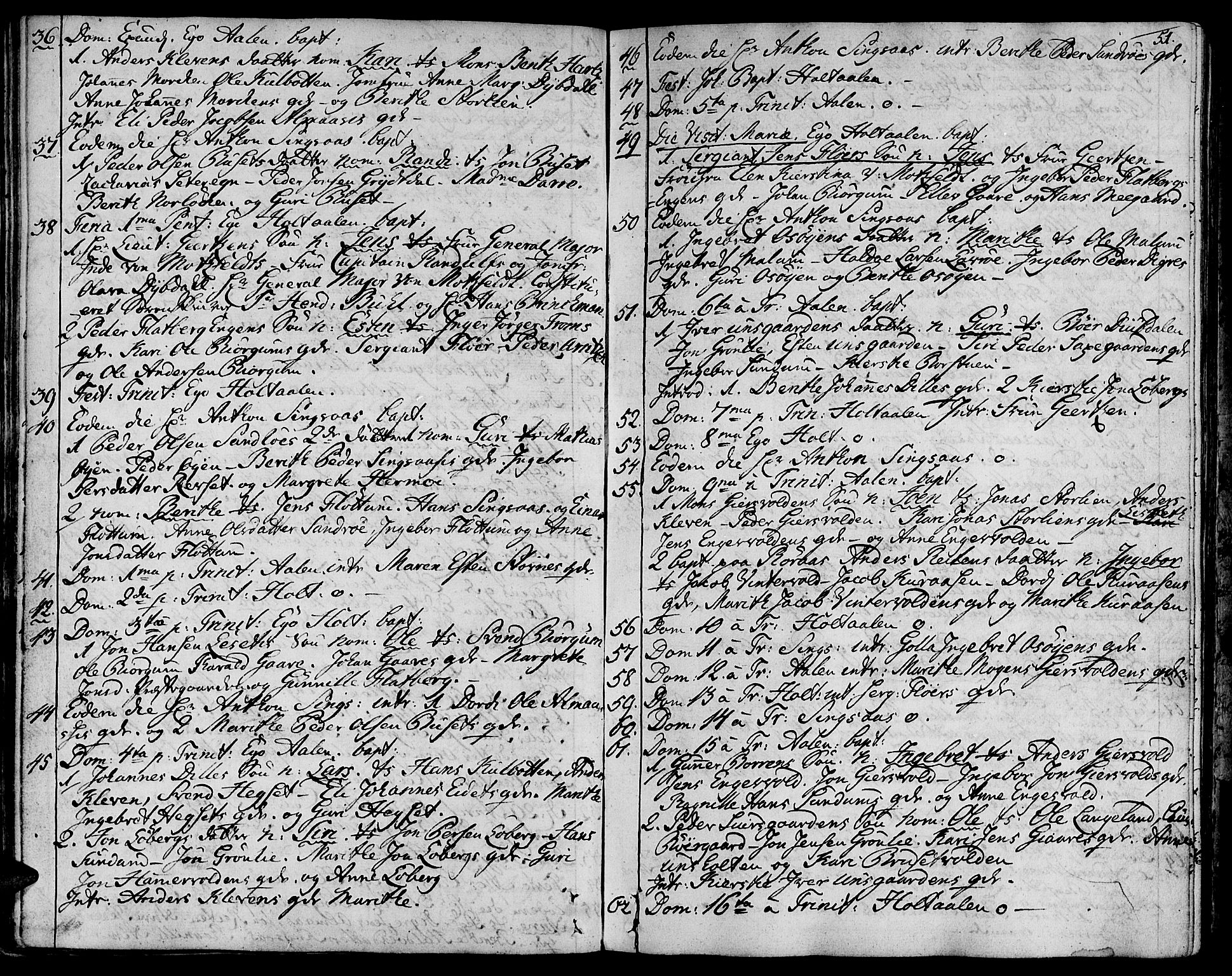 Ministerialprotokoller, klokkerbøker og fødselsregistre - Sør-Trøndelag, SAT/A-1456/685/L0952: Parish register (official) no. 685A01, 1745-1804, p. 51