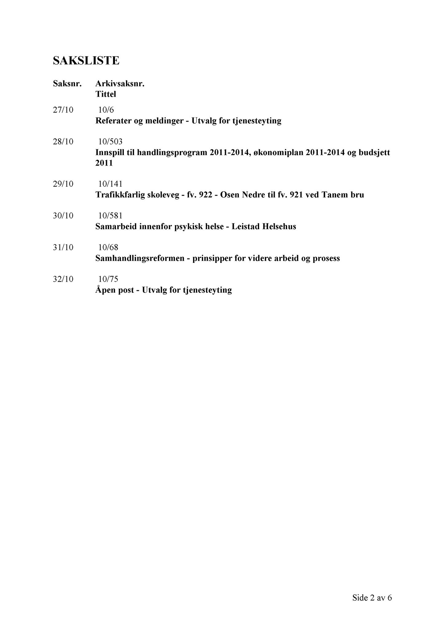 Klæbu Kommune, TRKO/KK/14-UTY/L003: Utvalg for tjenesteyting - Møtedokumenter, 2010, p. 195