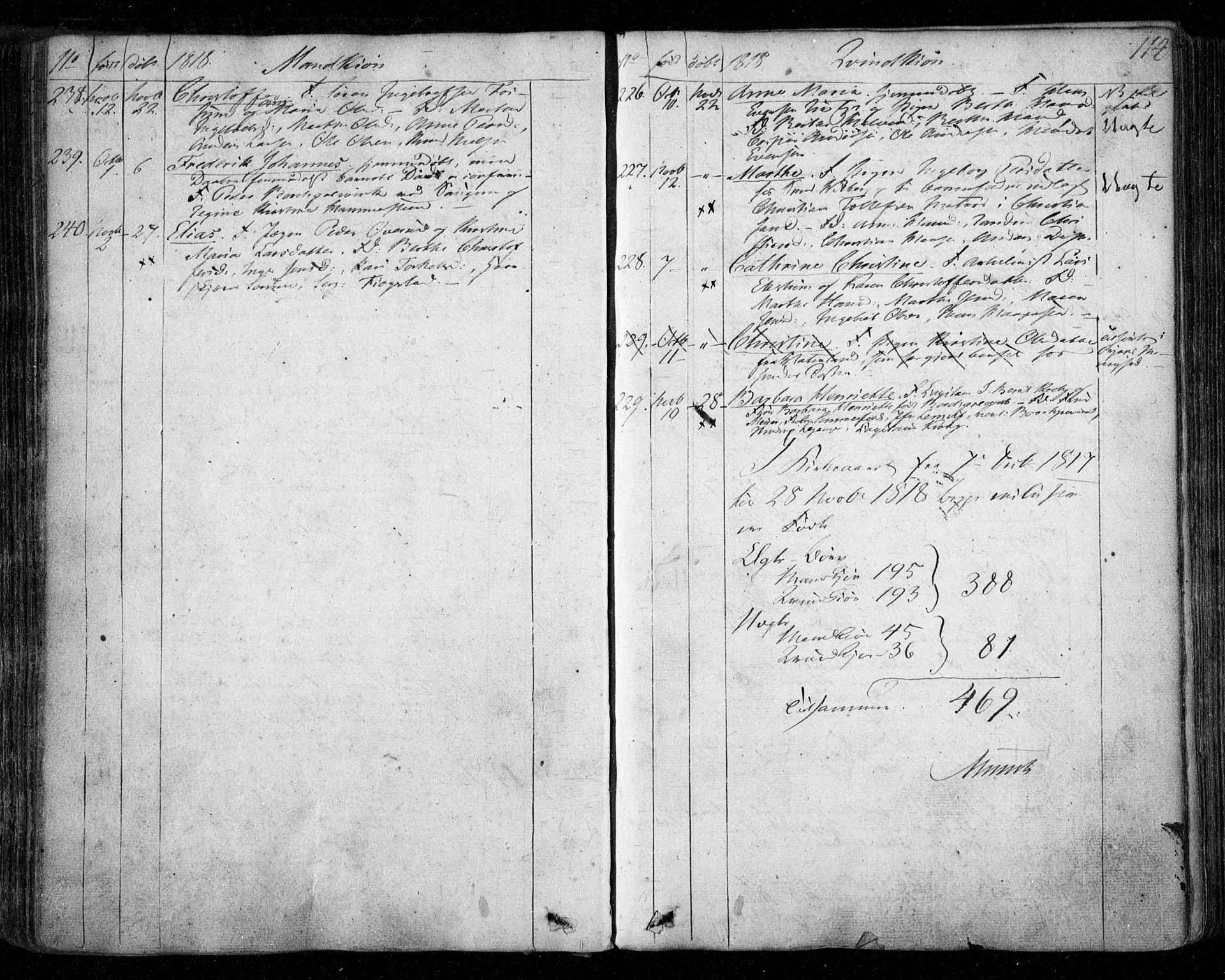 Aker prestekontor kirkebøker, SAO/A-10861/F/L0011: Parish register (official) no. 11, 1810-1819, p. 114