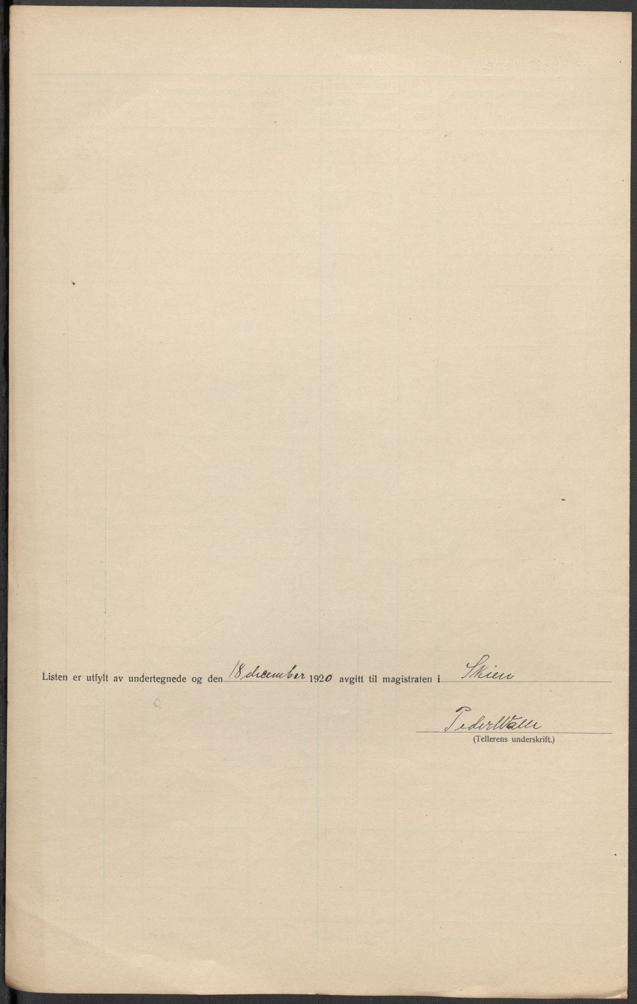 SAKO, 1920 census for Skien, 1920, p. 14