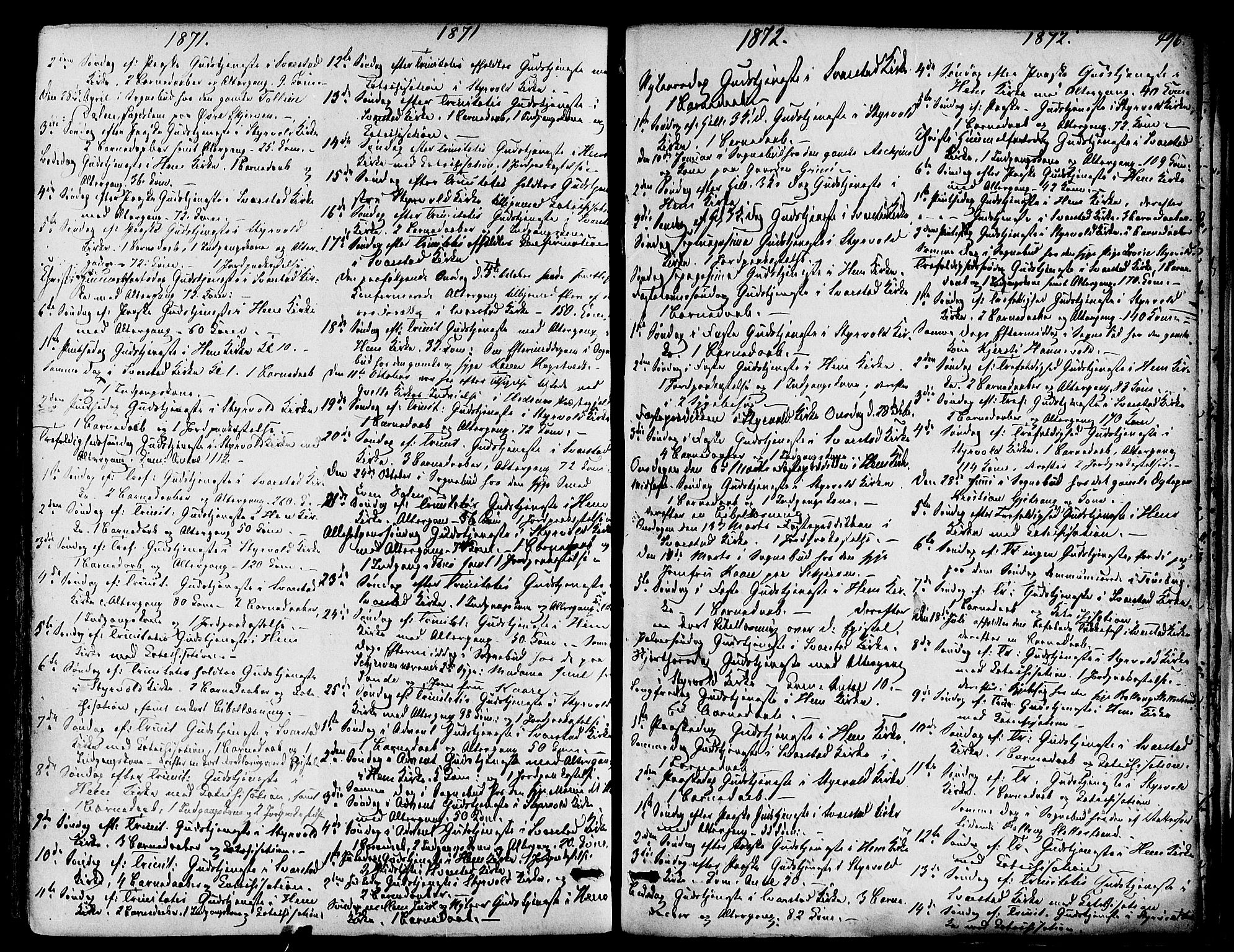 Lardal kirkebøker, AV/SAKO-A-350/F/Fa/L0007: Parish register (official) no. I 7, 1861-1880, p. 496