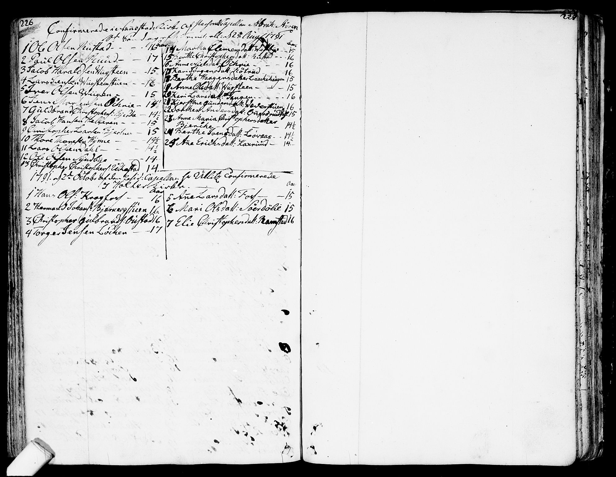 Nannestad prestekontor Kirkebøker, SAO/A-10414a/F/Fa/L0007: Parish register (official) no. I 7, 1754-1791, p. 226-227