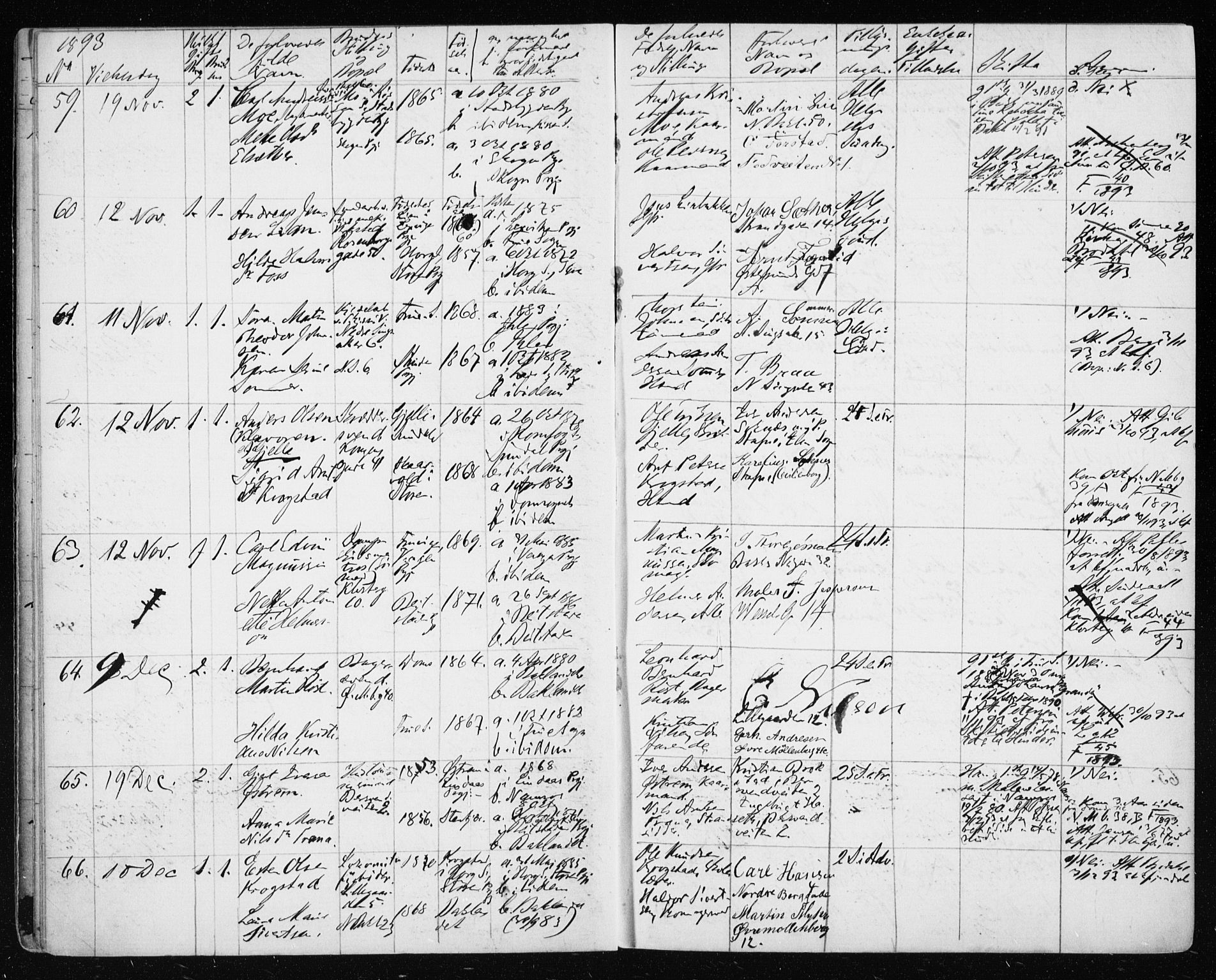 Ministerialprotokoller, klokkerbøker og fødselsregistre - Sør-Trøndelag, AV/SAT-A-1456/604/L0191: Parish register (official) no. 604A12, 1892-1900