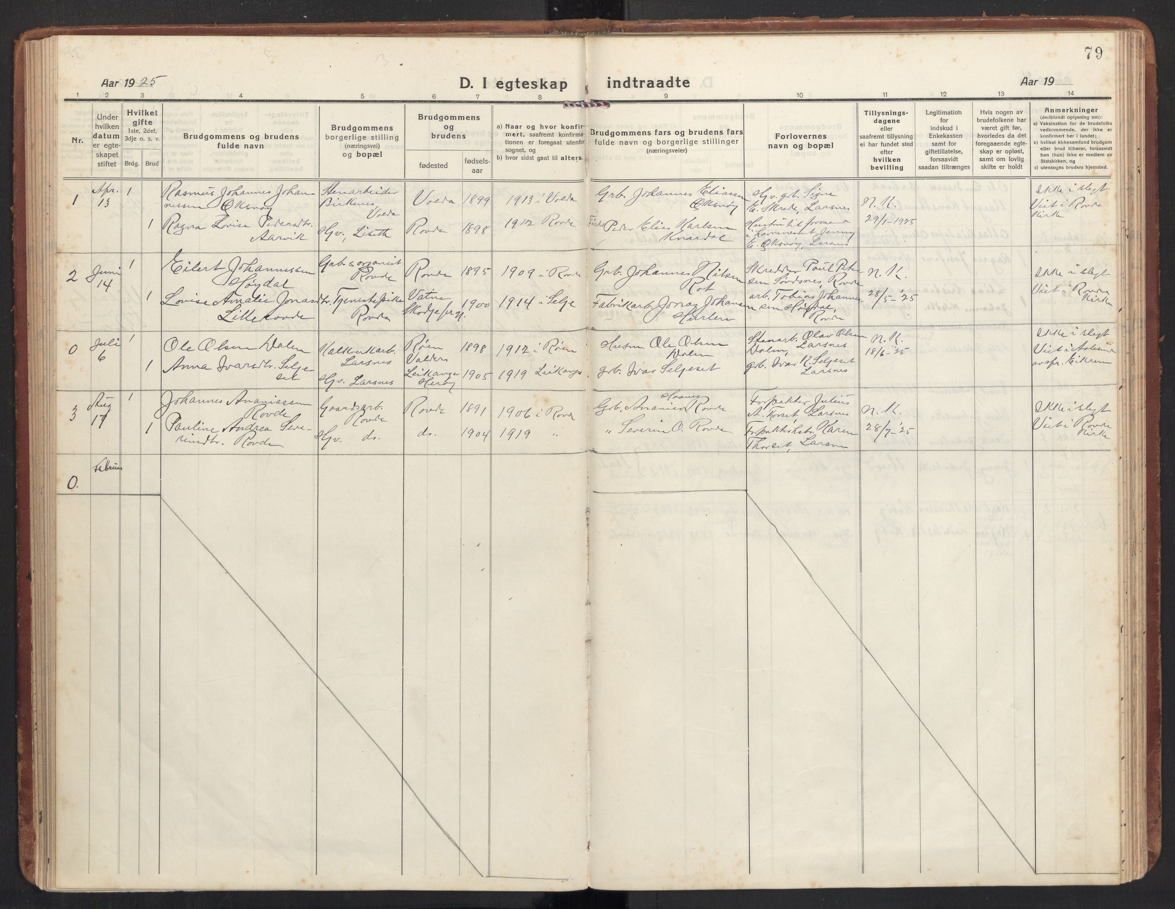 Ministerialprotokoller, klokkerbøker og fødselsregistre - Møre og Romsdal, SAT/A-1454/504/L0058: Parish register (official) no. 504A05, 1920-1940, p. 79