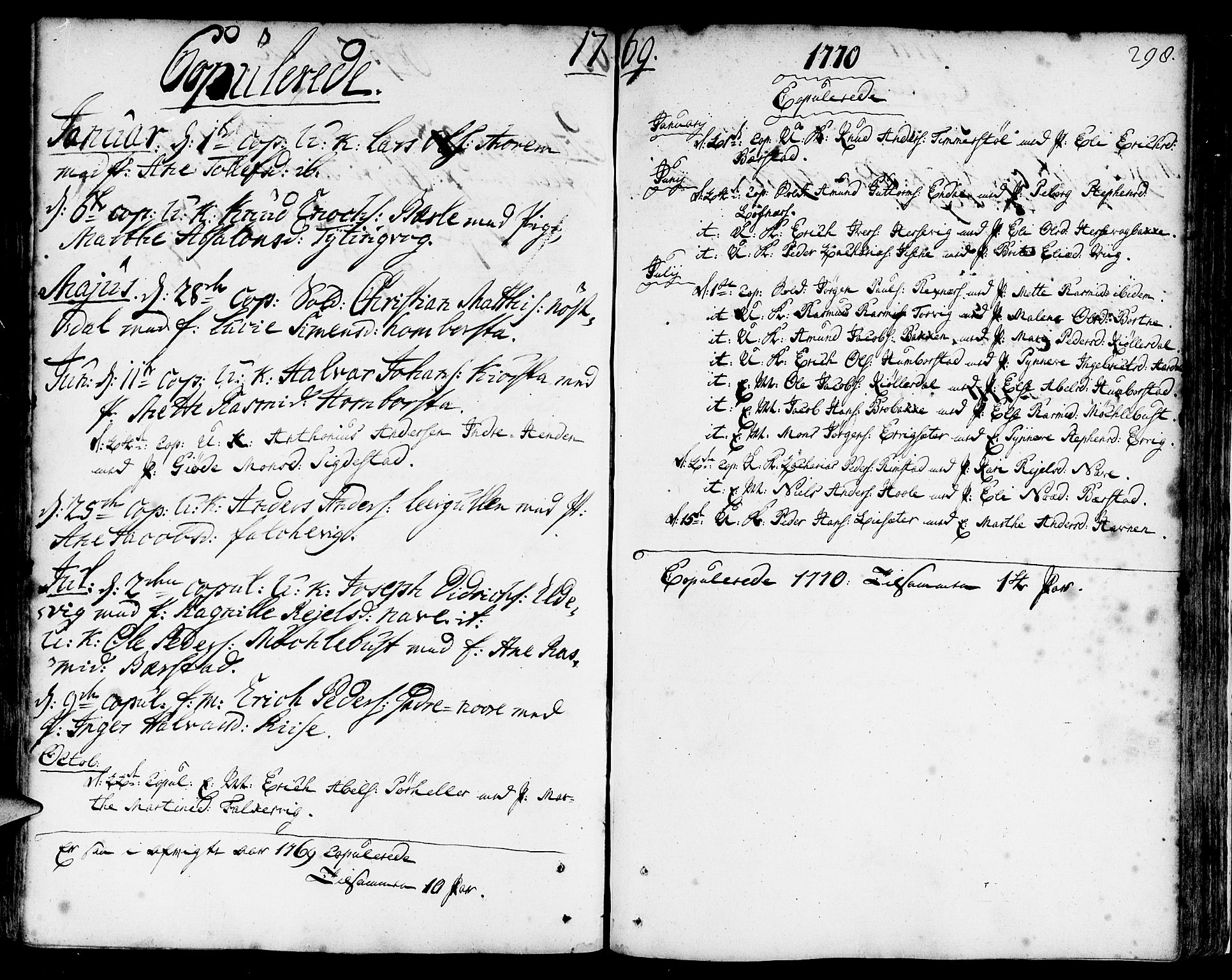 Davik sokneprestembete, SAB/A-79701/H/Haa/Haaa/L0002: Parish register (official) no. A 2, 1742-1816, p. 298