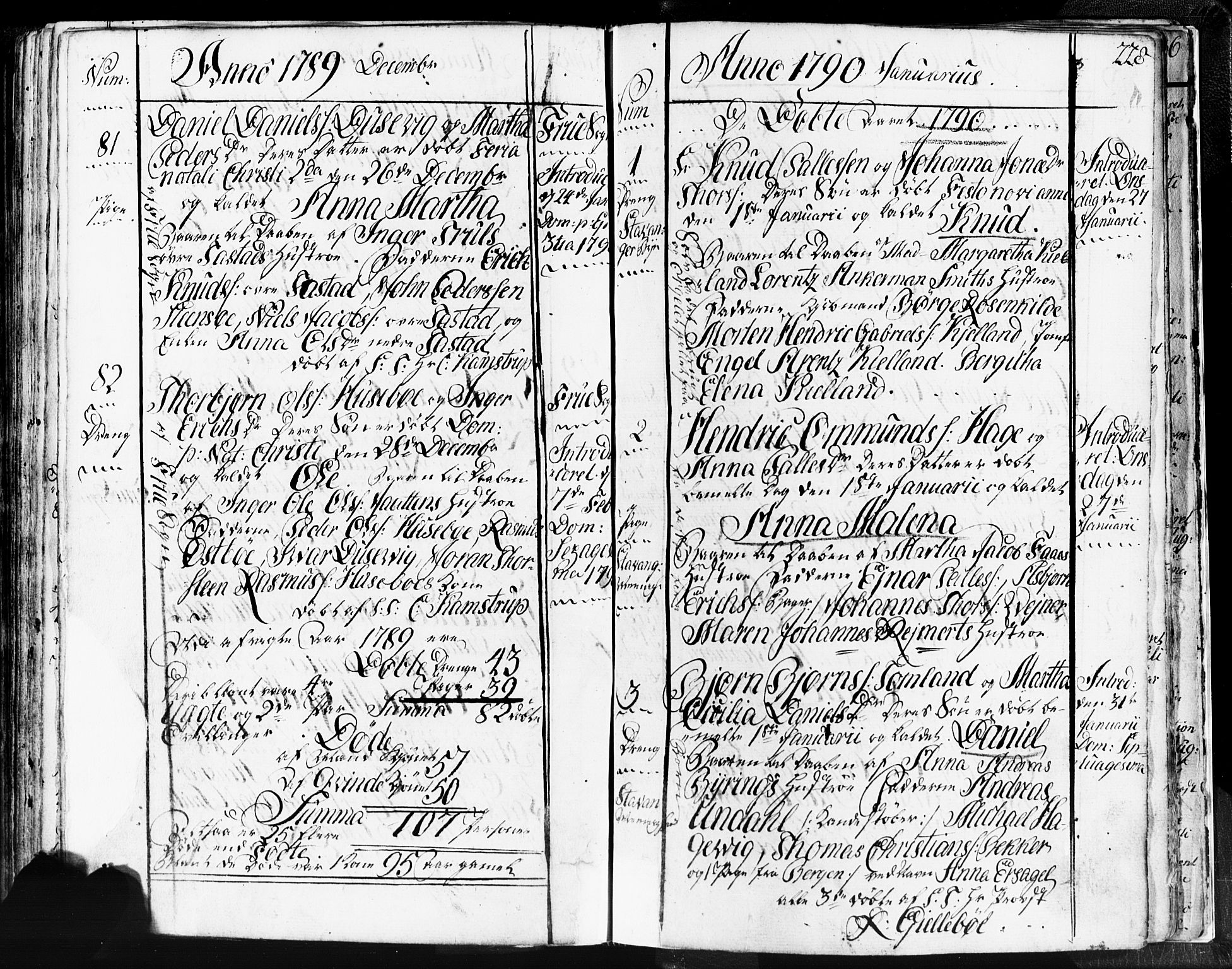 Domkirken sokneprestkontor, SAST/A-101812/001/30/30BB/L0004: Parish register (copy) no. B 4, 1752-1790, p. 228