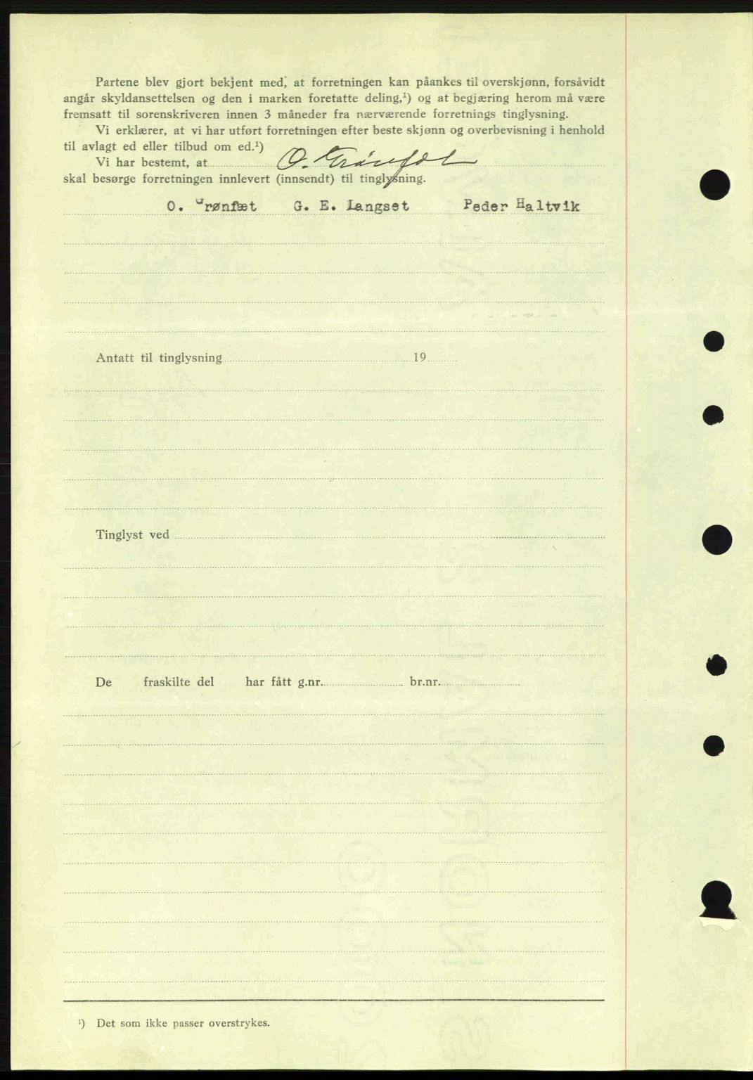 Romsdal sorenskriveri, AV/SAT-A-4149/1/2/2C: Mortgage book no. A1, 1936-1936, Diary no: : 1308/1936