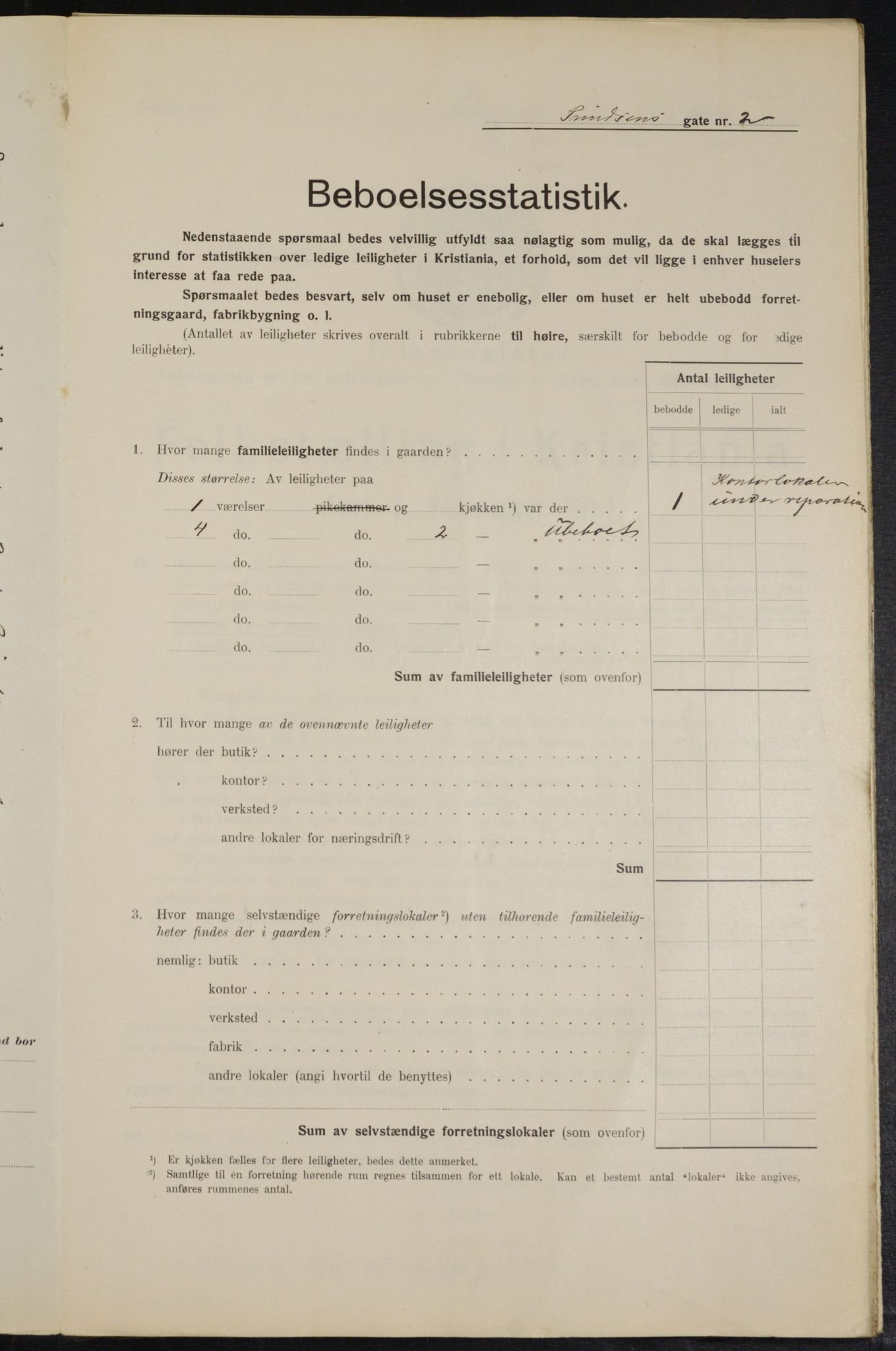 OBA, Municipal Census 1914 for Kristiania, 1914, p. 81250