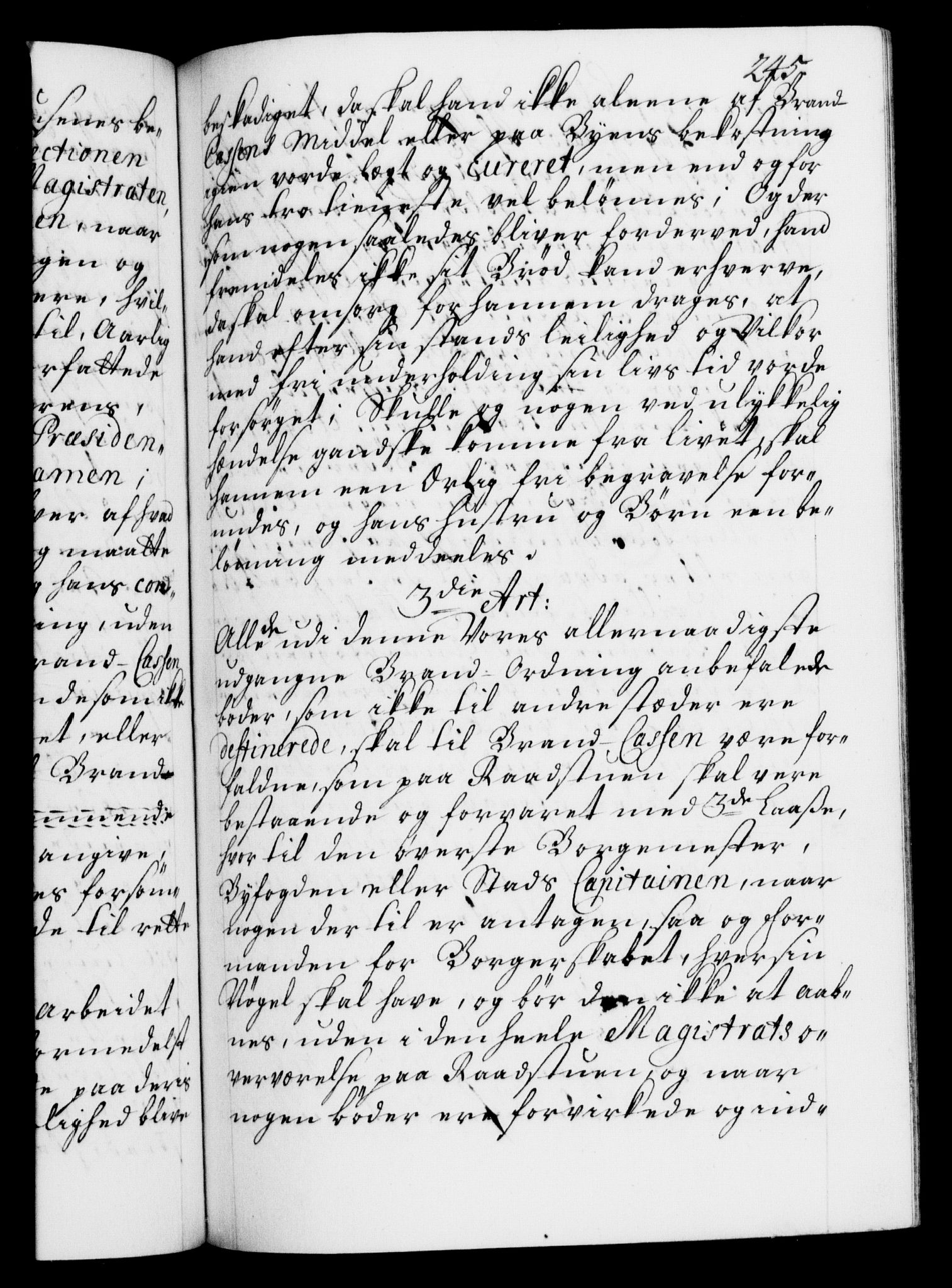 Danske Kanselli 1572-1799, AV/RA-EA-3023/F/Fc/Fca/Fcaa/L0021: Norske registre, 1712-1715, p. 245a