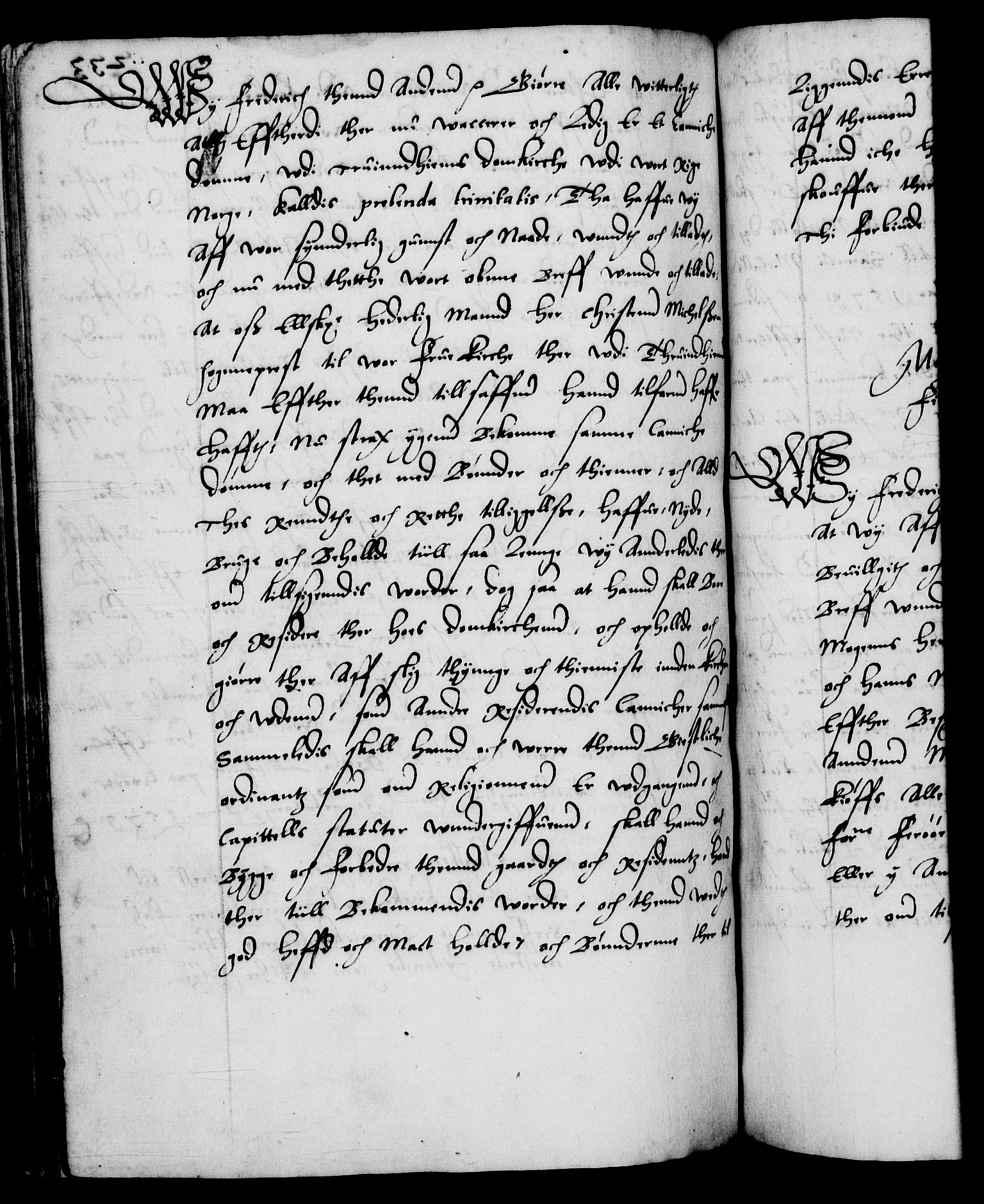 Danske Kanselli 1572-1799, RA/EA-3023/F/Fc/Fca/Fcaa/L0001: Norske registre (mikrofilm), 1572-1588, p. 233b