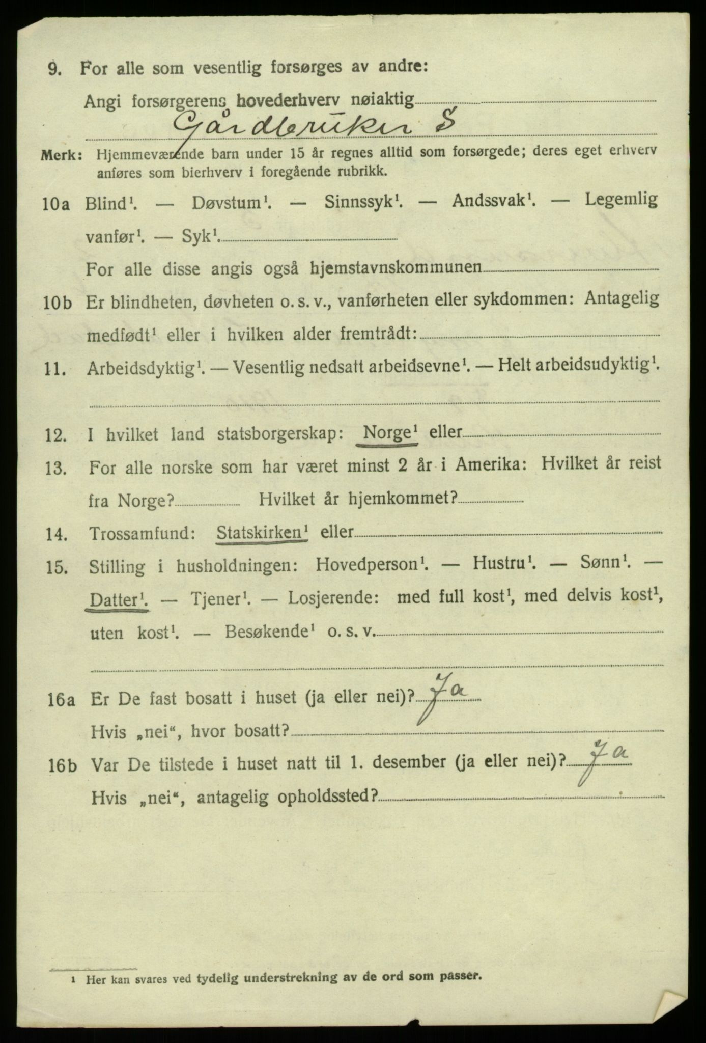 SAB, 1920 census for Alversund, 1920, p. 2013