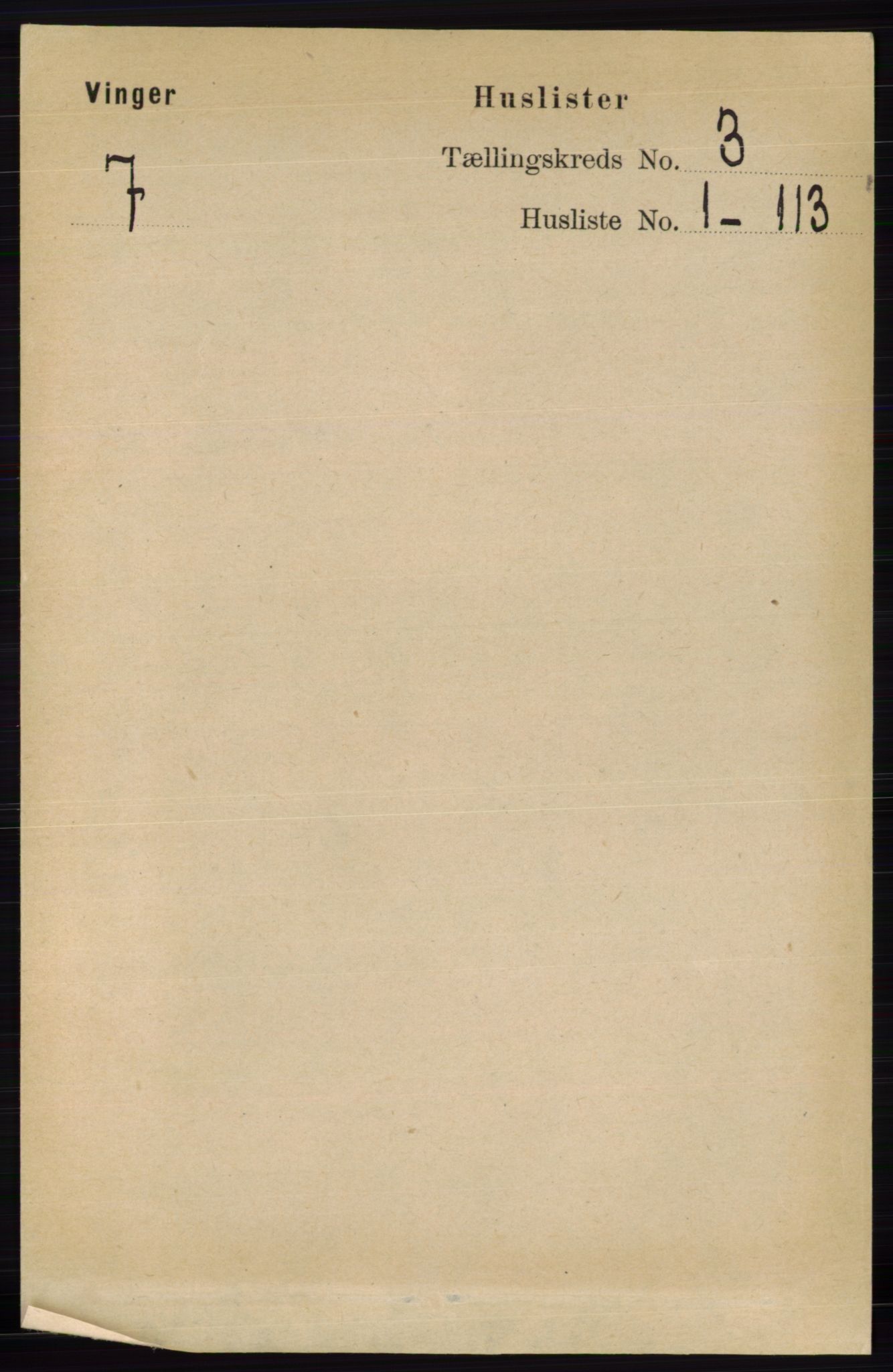 RA, 1891 census for 0421 Vinger, 1891, p. 778