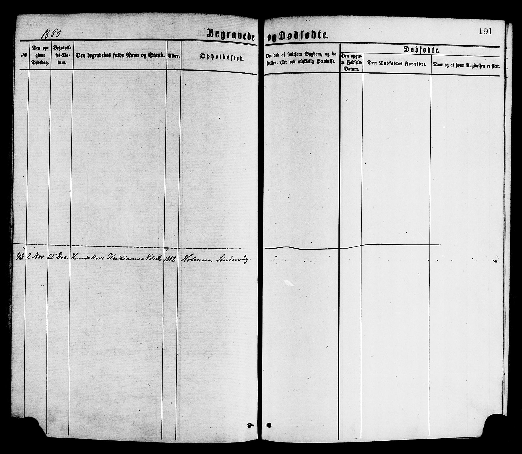 Kinn sokneprestembete, AV/SAB-A-80801/H/Haa/Haaa/L0013: Parish register (official) no. A 13, 1870-1885, p. 191