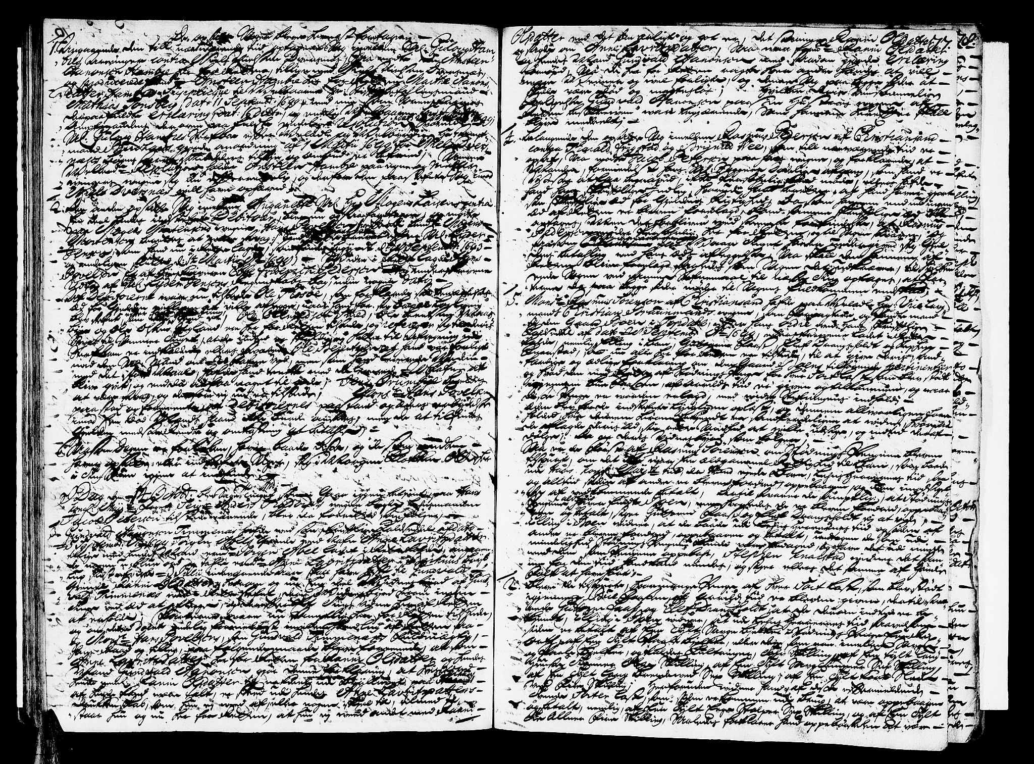 Mandal sorenskriveri, SAK/1221-0005/001/F/Fa/L0012: Tingbok nr 11, 1696-1699, p. 76b-77a