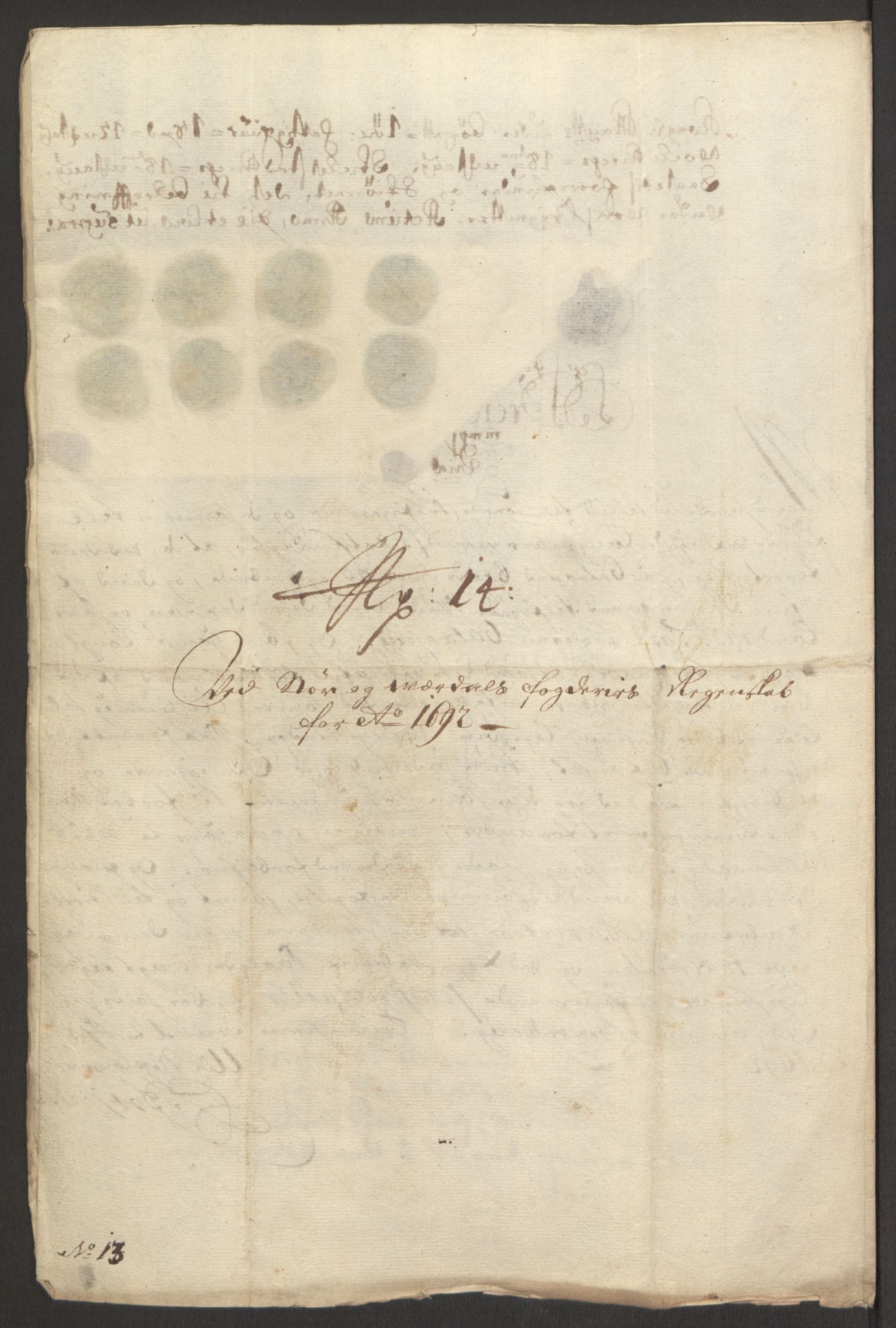 Rentekammeret inntil 1814, Reviderte regnskaper, Fogderegnskap, AV/RA-EA-4092/R62/L4185: Fogderegnskap Stjørdal og Verdal, 1692, p. 277