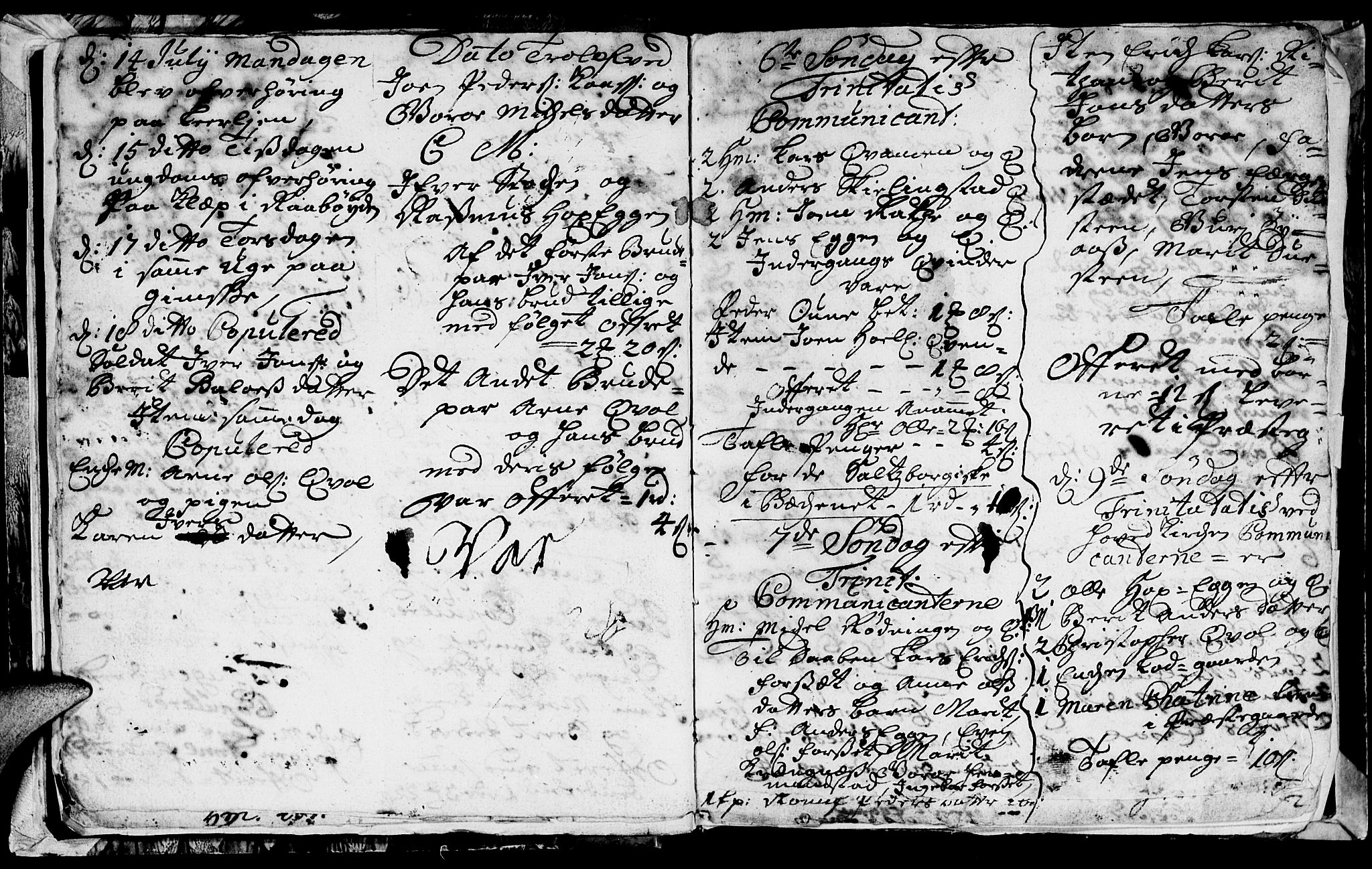 Ministerialprotokoller, klokkerbøker og fødselsregistre - Sør-Trøndelag, AV/SAT-A-1456/691/L1090: Parish register (copy) no. 691C01, 1732-1742