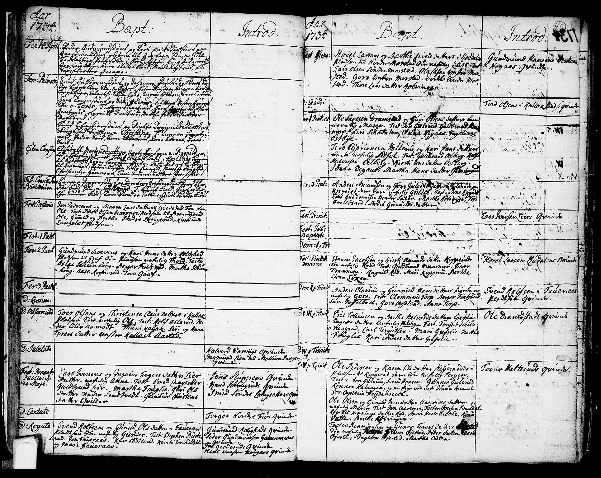 Trøgstad prestekontor Kirkebøker, SAO/A-10925/F/Fa/L0003: Parish register (official) no. I 3, 1721-1749, p. 46
