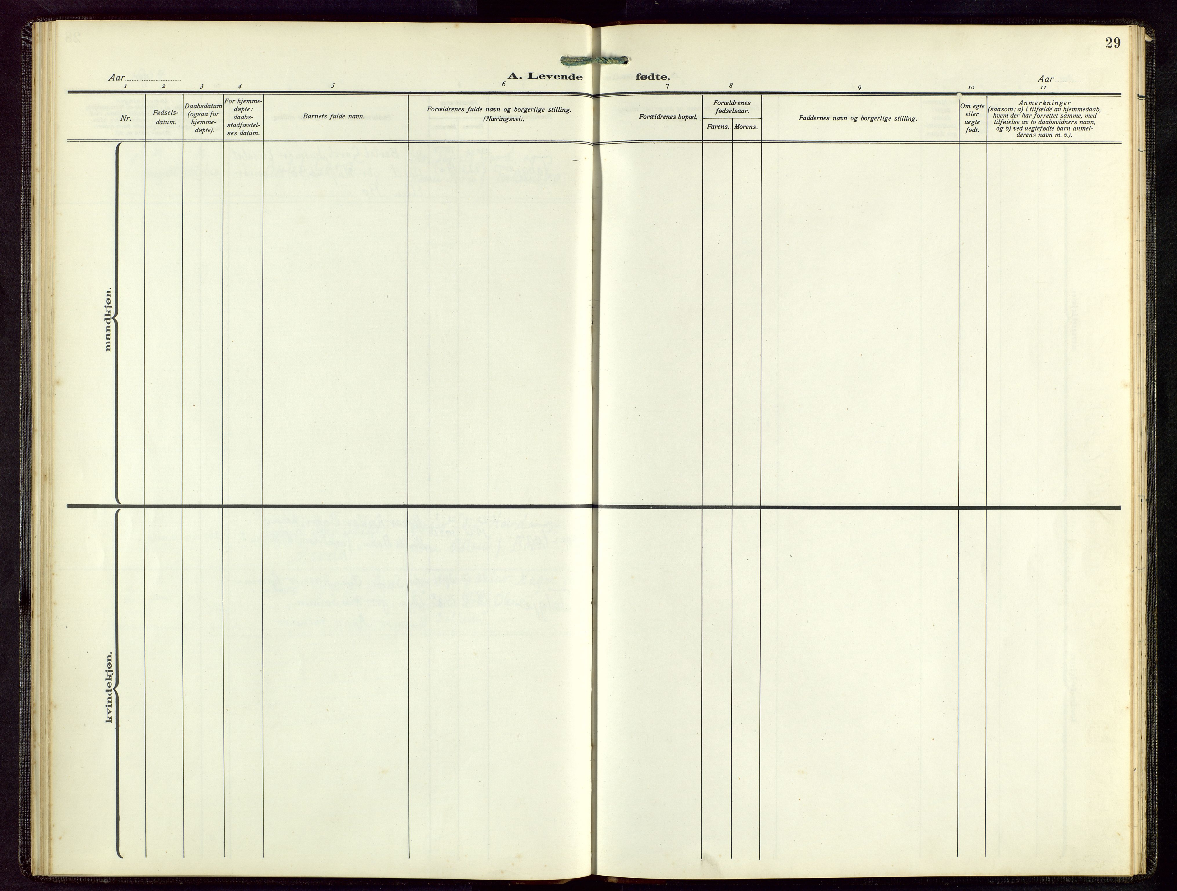 Finnøy sokneprestkontor, SAST/A-101825/H/Ha/Hab/L0007: Parish register (copy) no. B 7, 1917-1954, p. 29