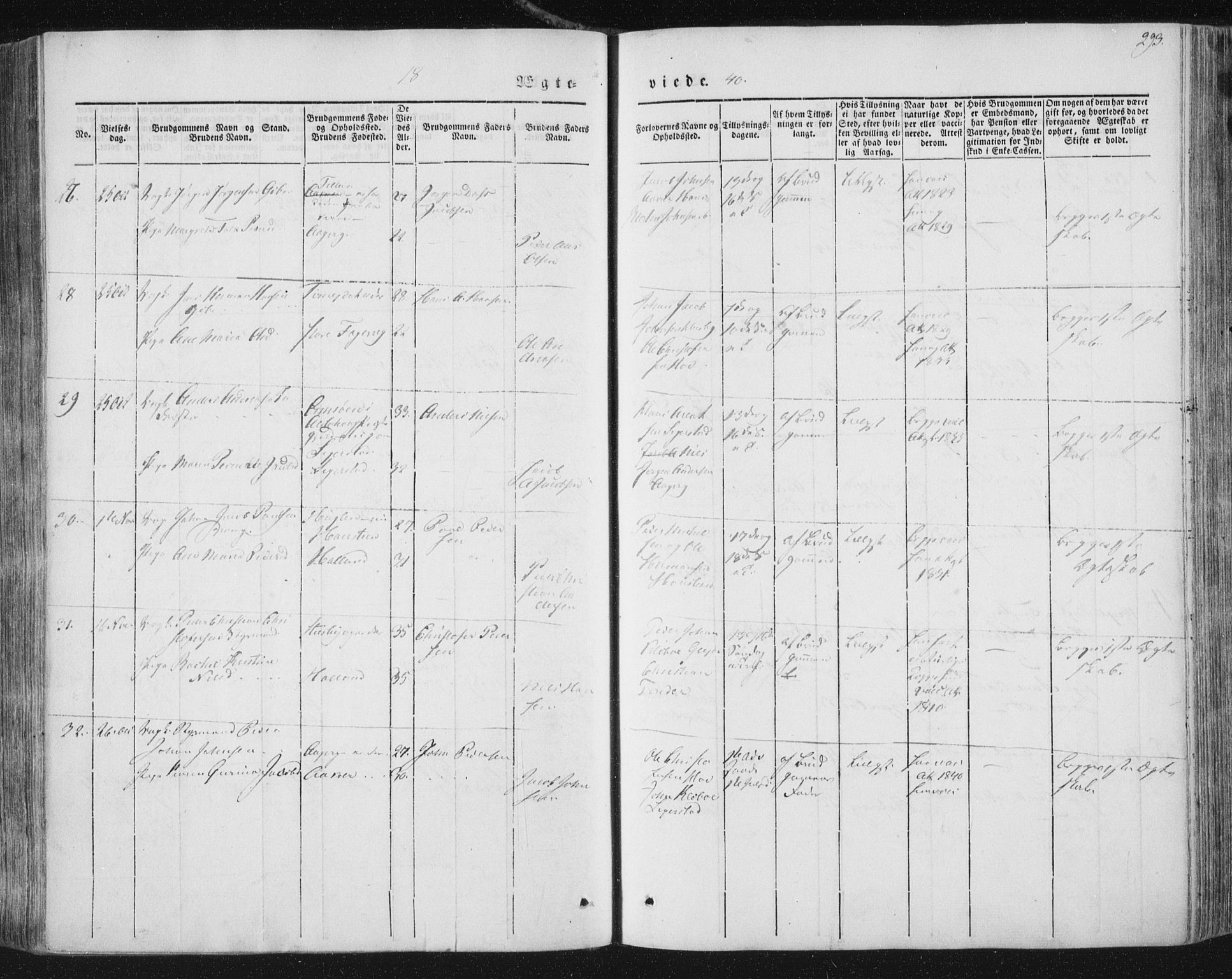 Ministerialprotokoller, klokkerbøker og fødselsregistre - Nordland, AV/SAT-A-1459/838/L0549: Parish register (official) no. 838A07, 1840-1854, p. 293