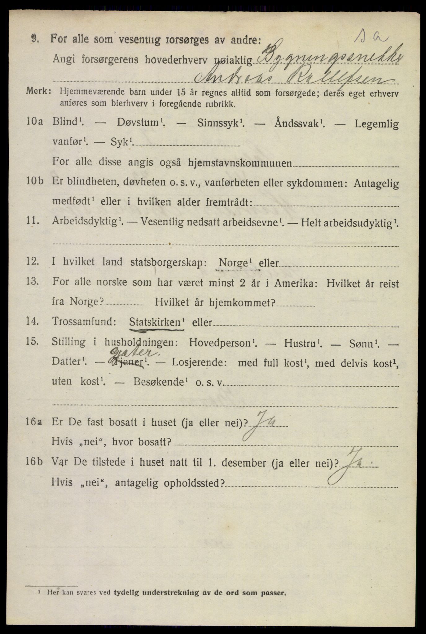 SAKO, 1920 census for Solum, 1920, p. 8173