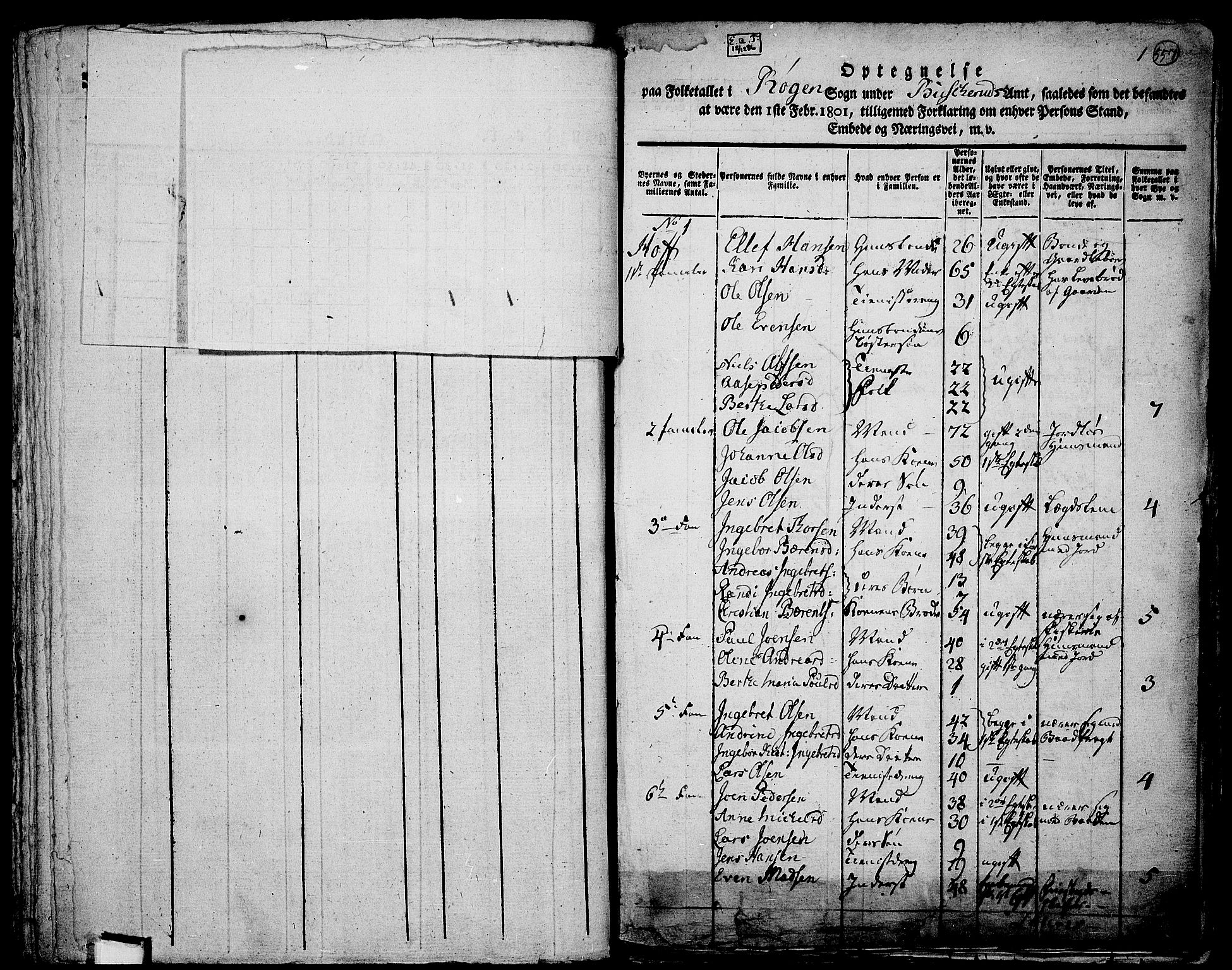 RA, 1801 census for 0627P Røyken, 1801, p. 557a