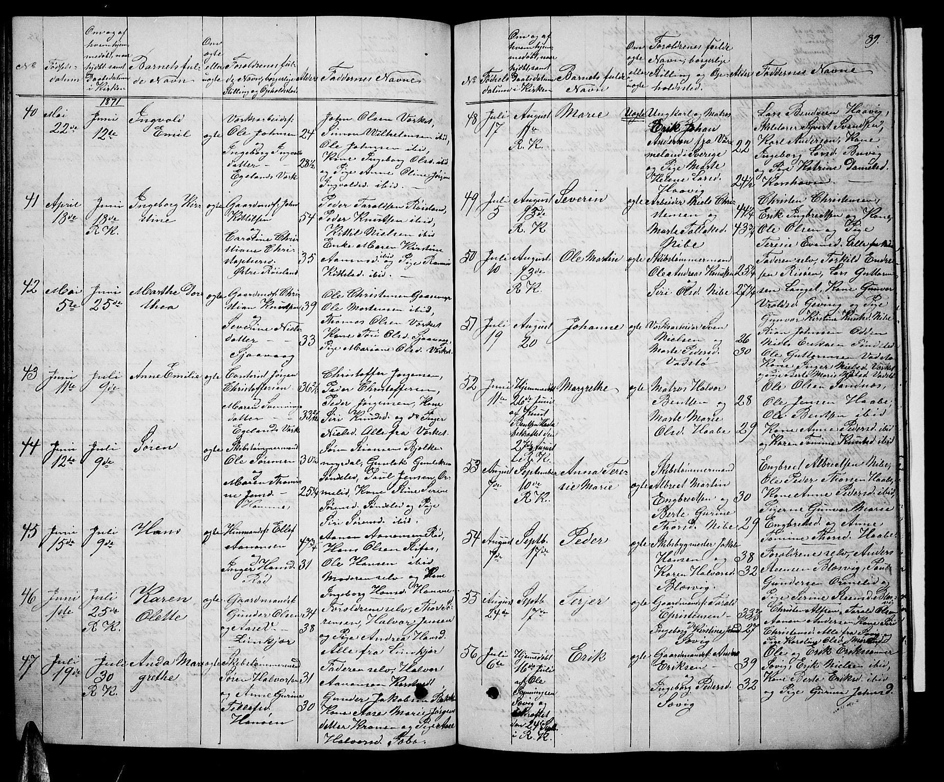 Søndeled sokneprestkontor, AV/SAK-1111-0038/F/Fb/L0004: Parish register (copy) no. B 4, 1857-1884, p. 89