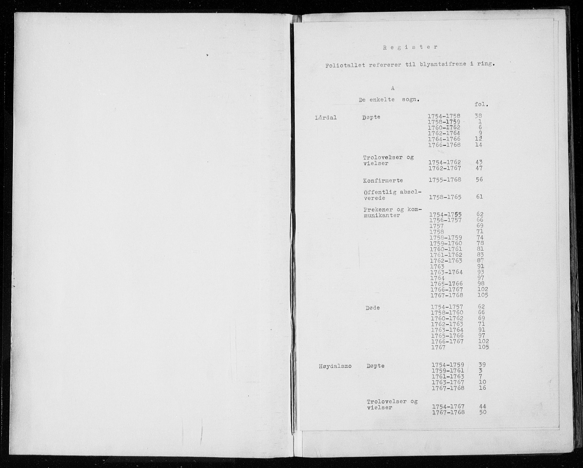 Lårdal kirkebøker, SAKO/A-284/F/Fa/L0003: Parish register (official) no. I 3, 1754-1790