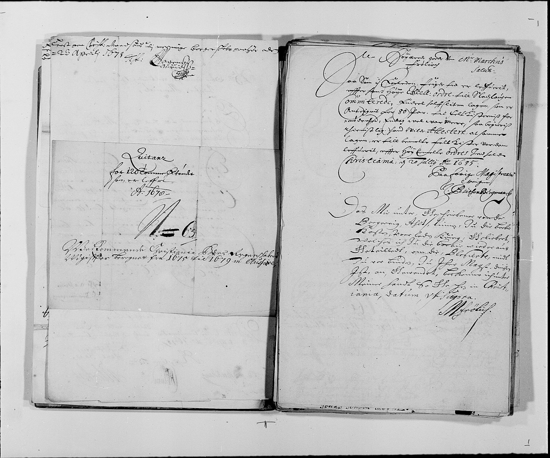 Rentekammeret inntil 1814, Reviderte regnskaper, Byregnskaper, RA/EA-4066/R/Re/L0058: [E3] Kontribusjonsregnskap (med Bragernes og Strømsø), 1675-1679, p. 283