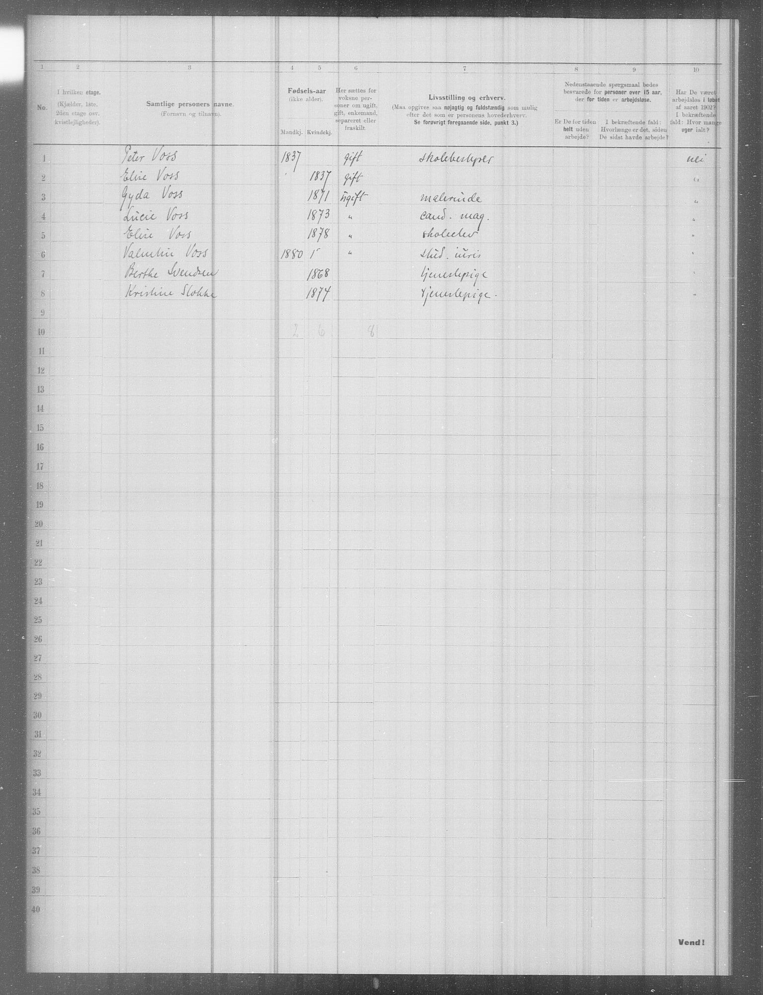 OBA, Municipal Census 1902 for Kristiania, 1902, p. 6339