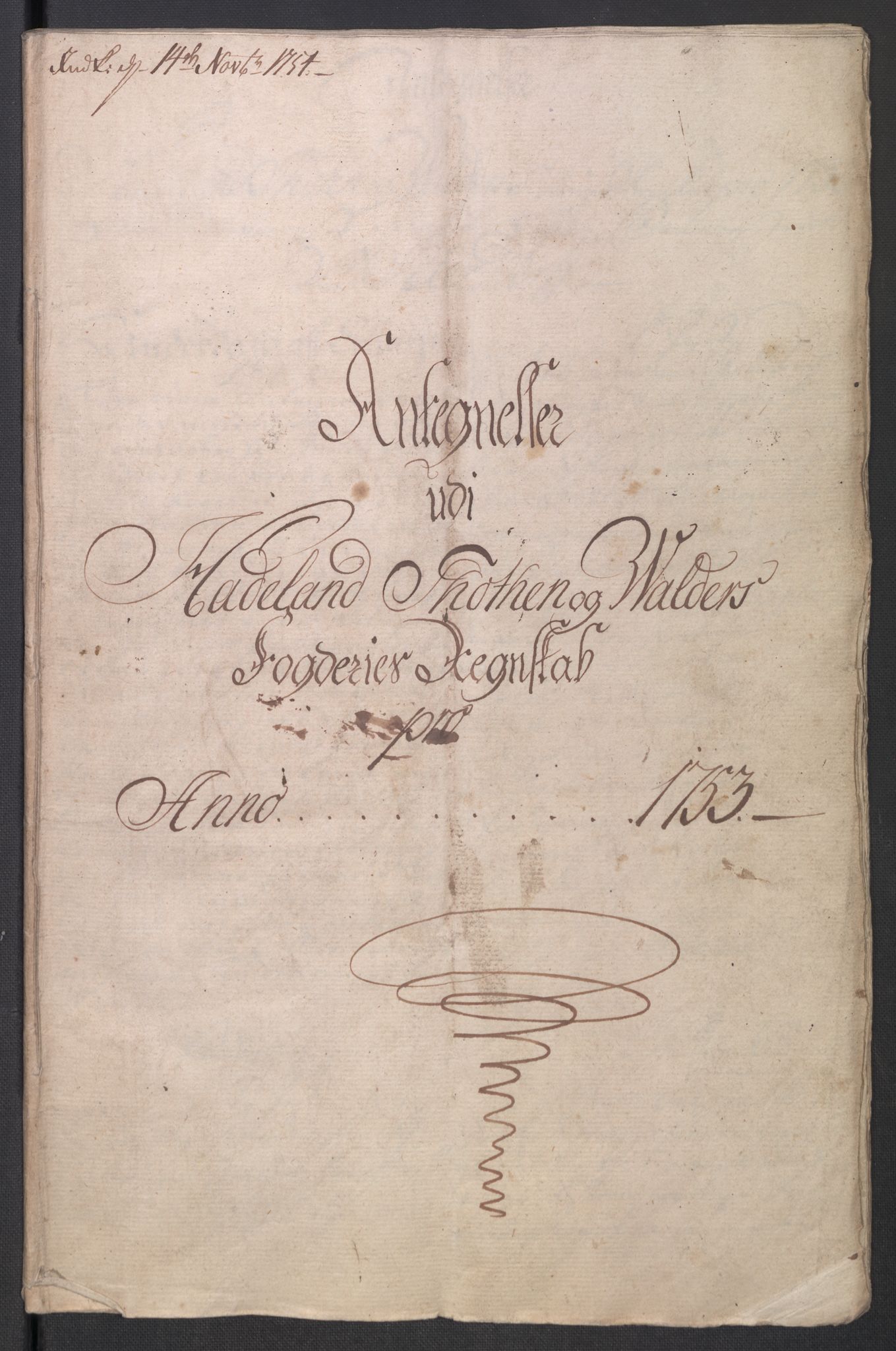 Rentekammeret inntil 1814, Reviderte regnskaper, Fogderegnskap, AV/RA-EA-4092/R18/L1349: Fogderegnskap Hadeland, Toten og Valdres, 1752-1753, p. 708