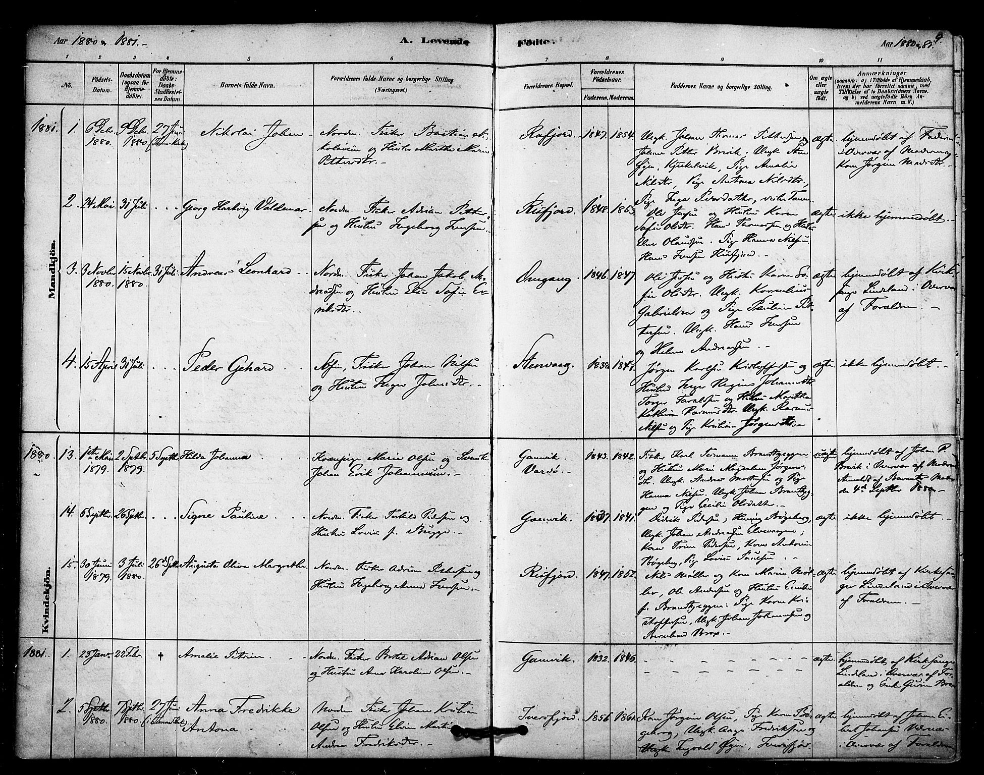 Tana sokneprestkontor, SATØ/S-1334/H/Ha/L0003kirke: Parish register (official) no. 3, 1878-1892, p. 9