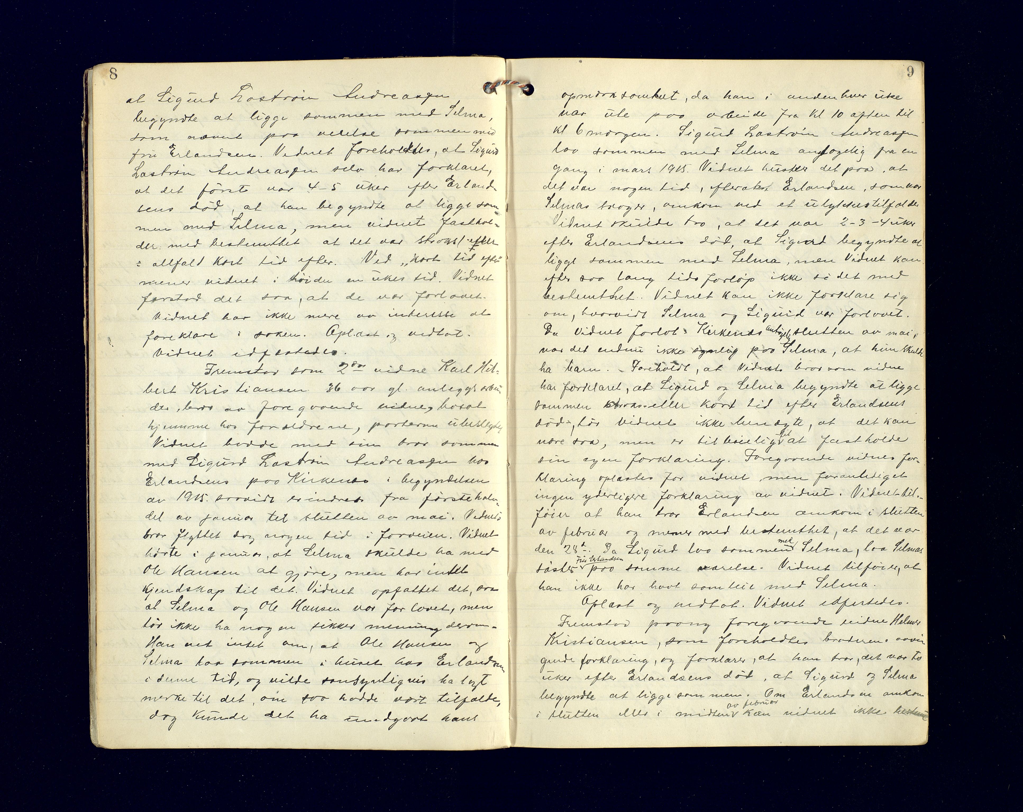 Malangen sorenskriveri, AV/SATØ-SATØ-0051/1/F/Fb/L0031: Ekstrarettsprotokoller, 1918-1920, p. 8-9