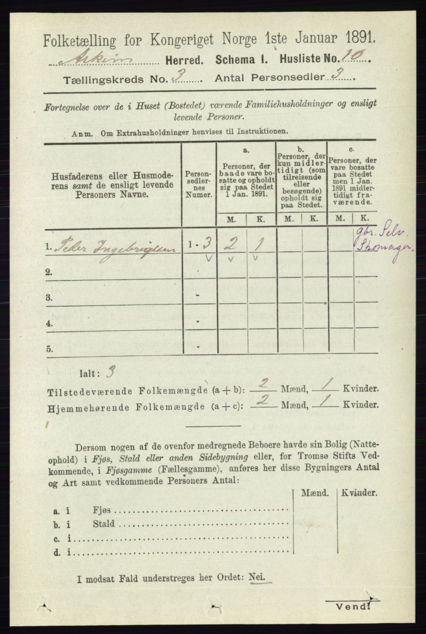 RA, 1891 census for 0124 Askim, 1891, p. 355