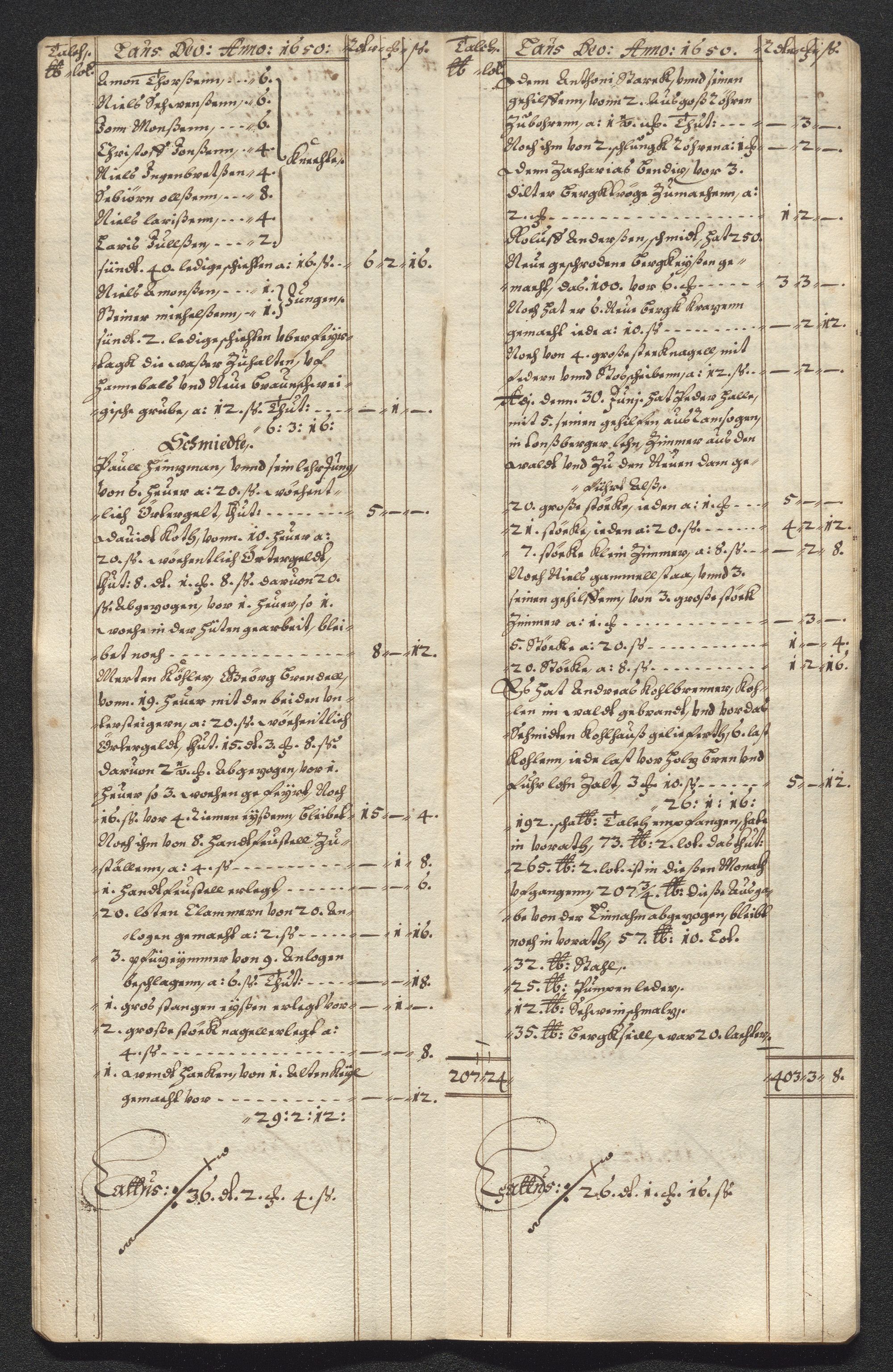 Kongsberg Sølvverk 1623-1816, SAKO/EA-3135/001/D/Dc/Dcd/L0024: Utgiftsregnskap for gruver m.m. , 1650, p. 435