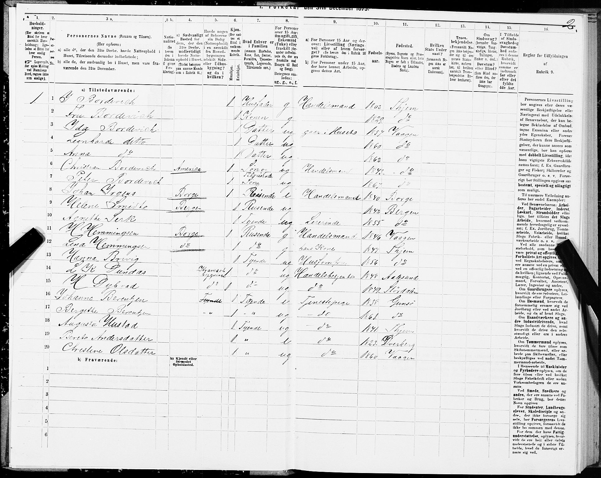 SAT, 1875 census for 1865P Vågan, 1875, p. 1002