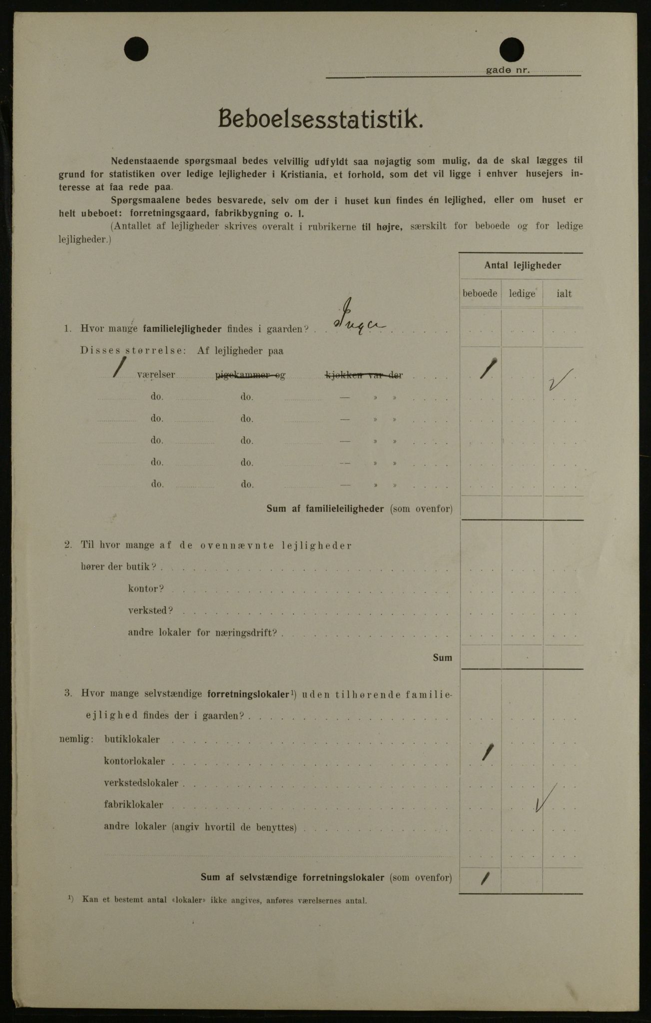 OBA, Municipal Census 1908 for Kristiania, 1908, p. 116572