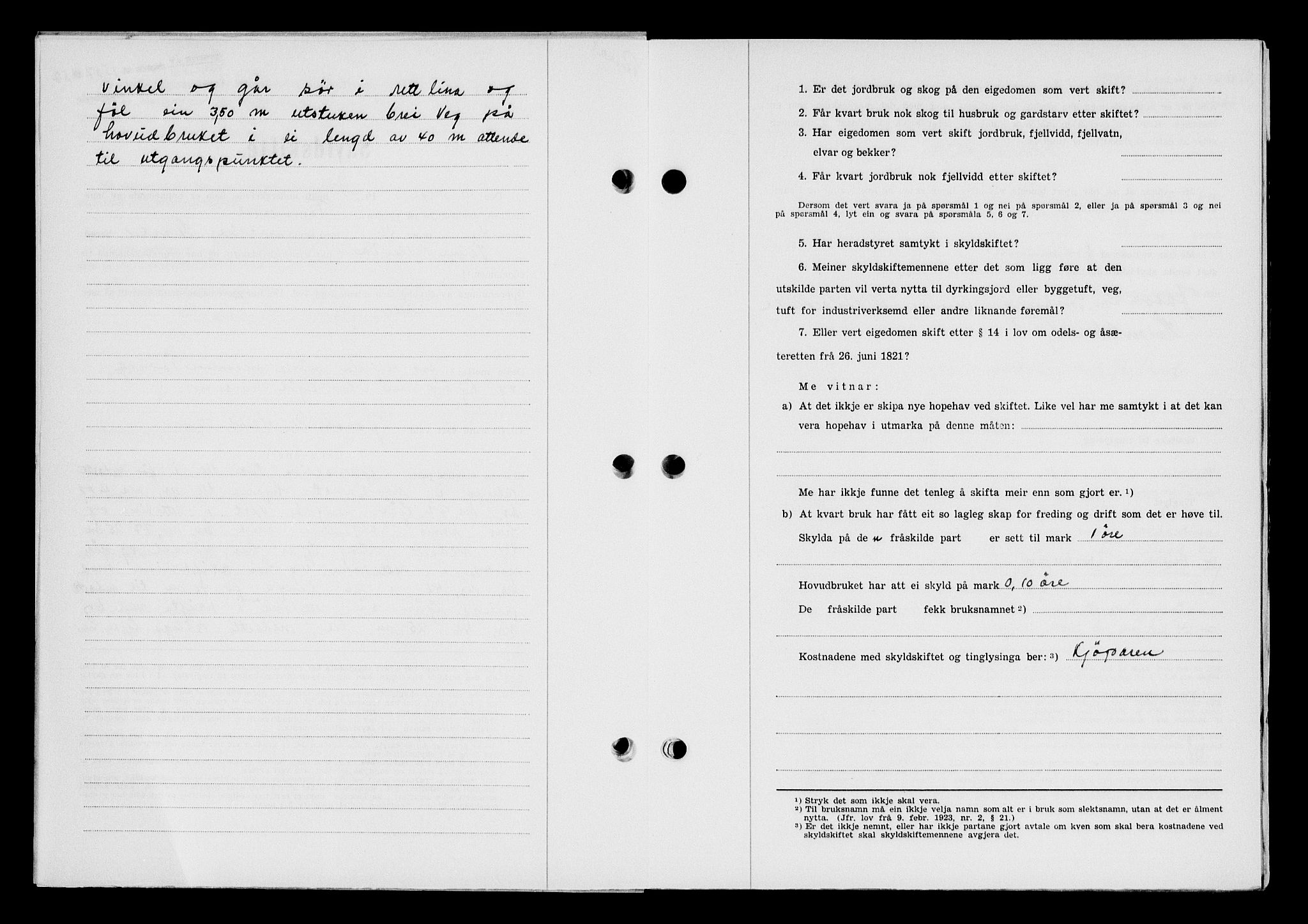 Karmsund sorenskriveri, SAST/A-100311/01/II/IIB/L0125: Mortgage book no. 105A, 1957-1957, Diary no: : 1537/1957