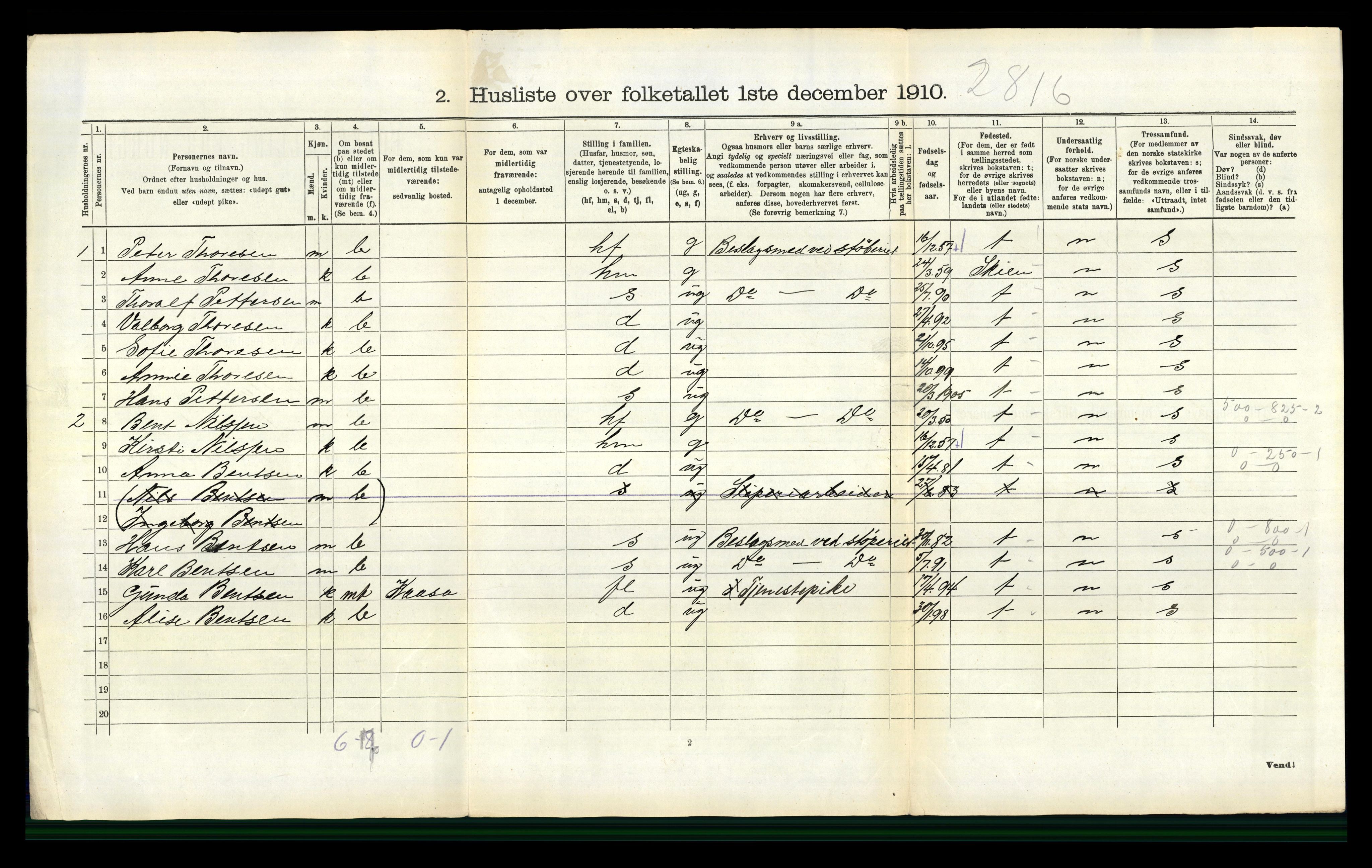 RA, 1910 census for Holla, 1910, p. 920