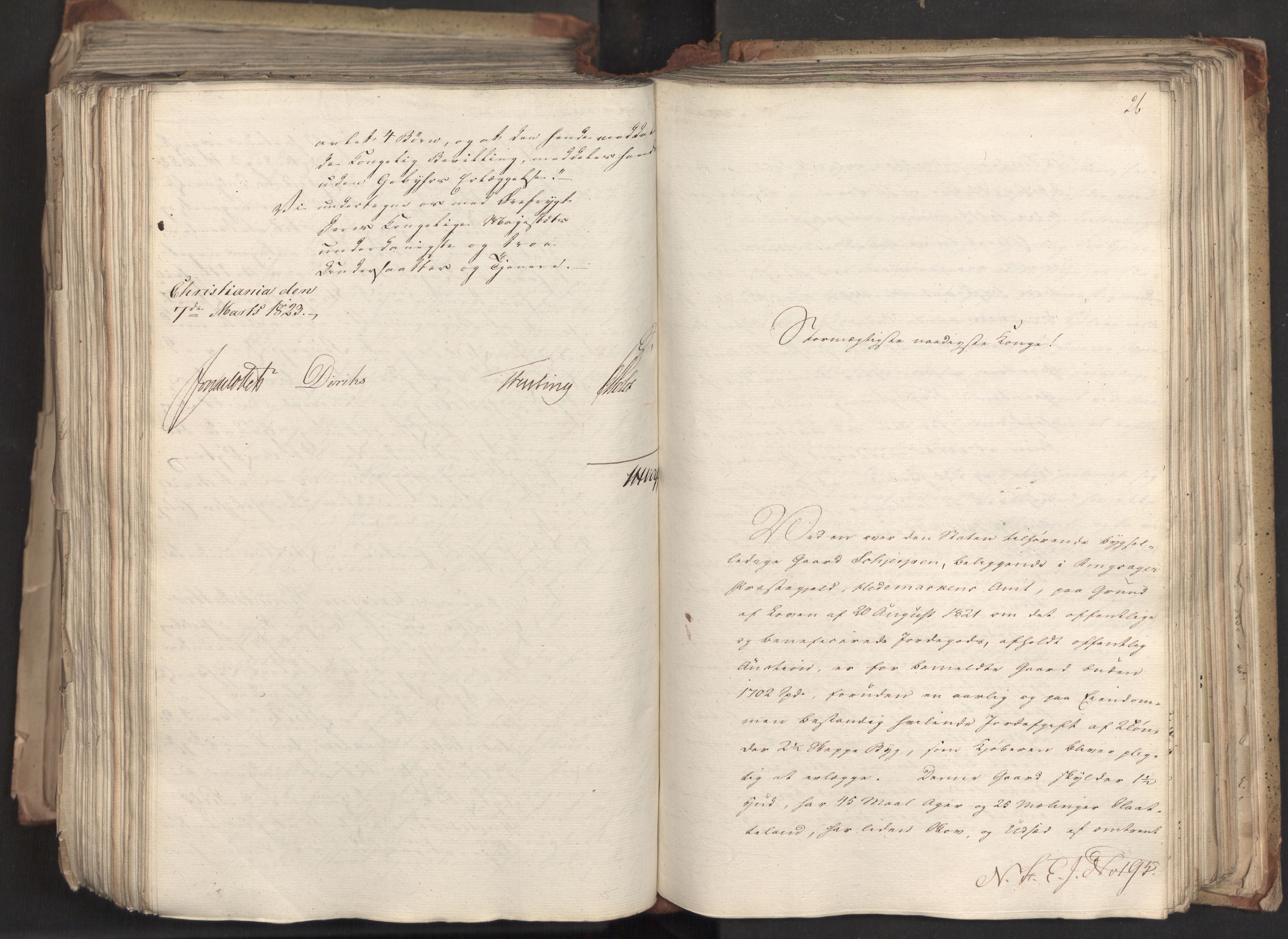 Statsrådsavdelingen i Stockholm, AV/RA-S-1003/D/Da/L0033: Regjeringsinnstillinger nr. 1-274, 1823, p. 500