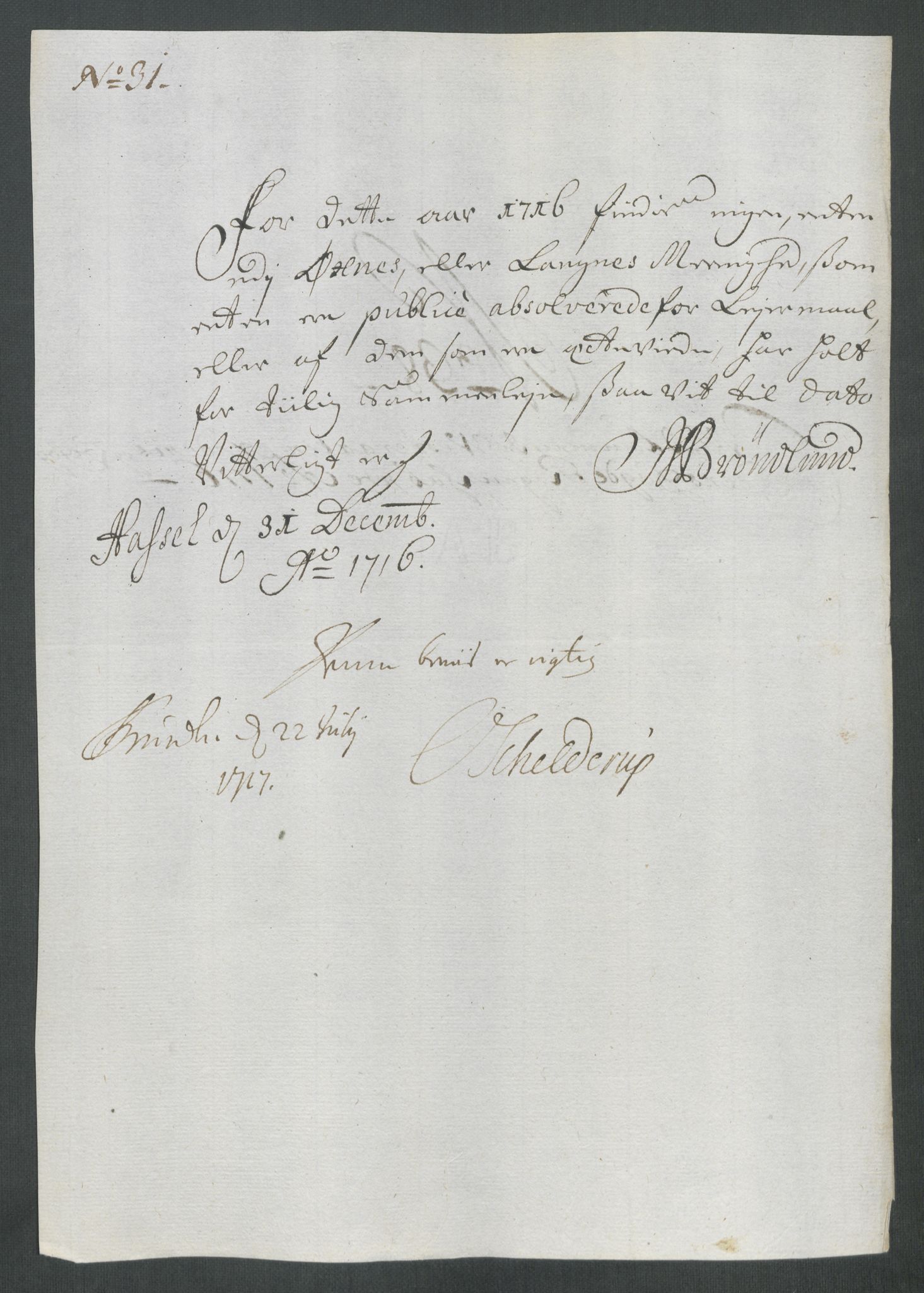 Rentekammeret inntil 1814, Reviderte regnskaper, Fogderegnskap, AV/RA-EA-4092/R67/L4682: Fogderegnskap Vesterålen, Andenes og Lofoten, 1716, p. 229