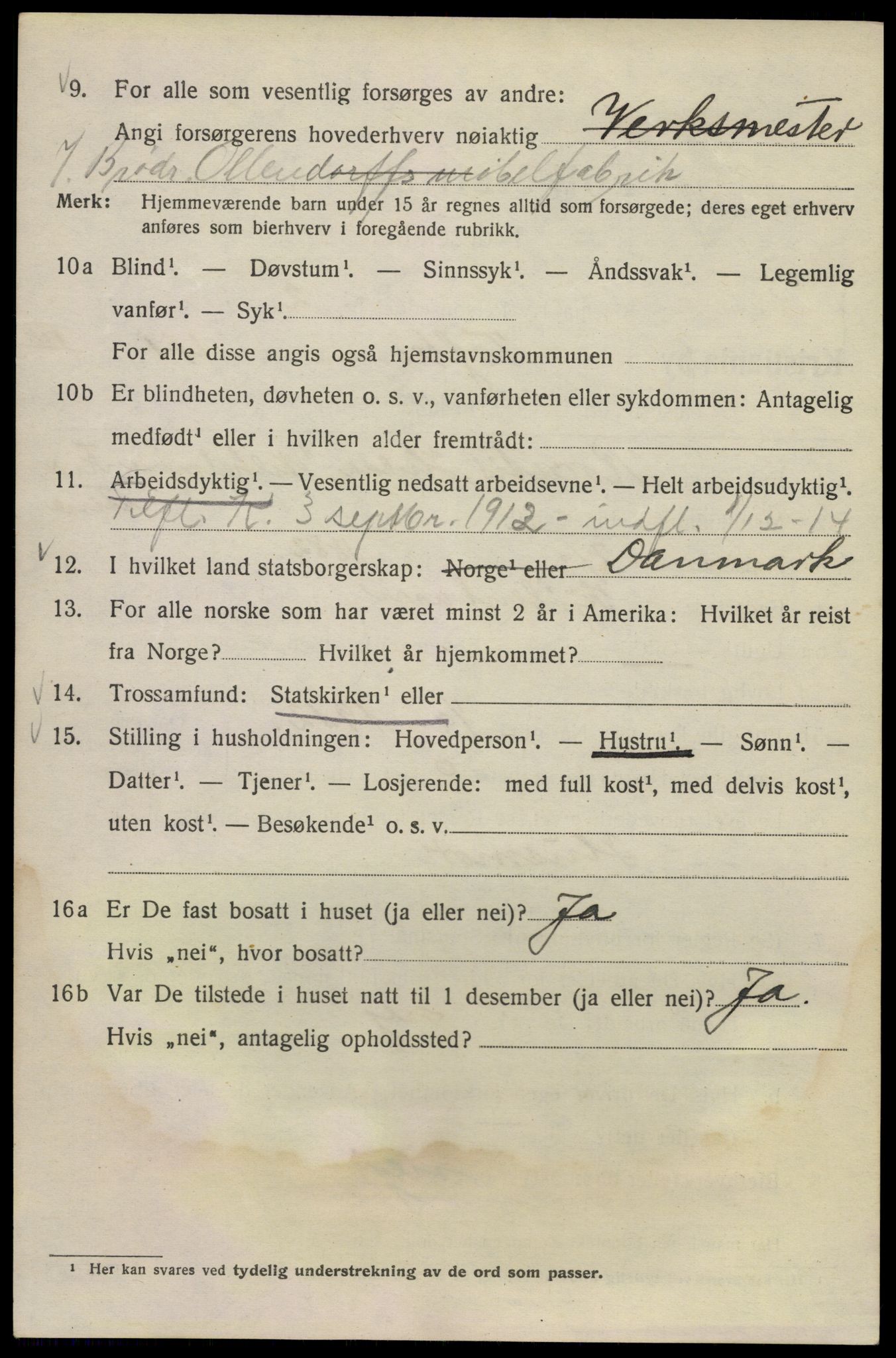 SAO, 1920 census for Kristiania, 1920, p. 585050